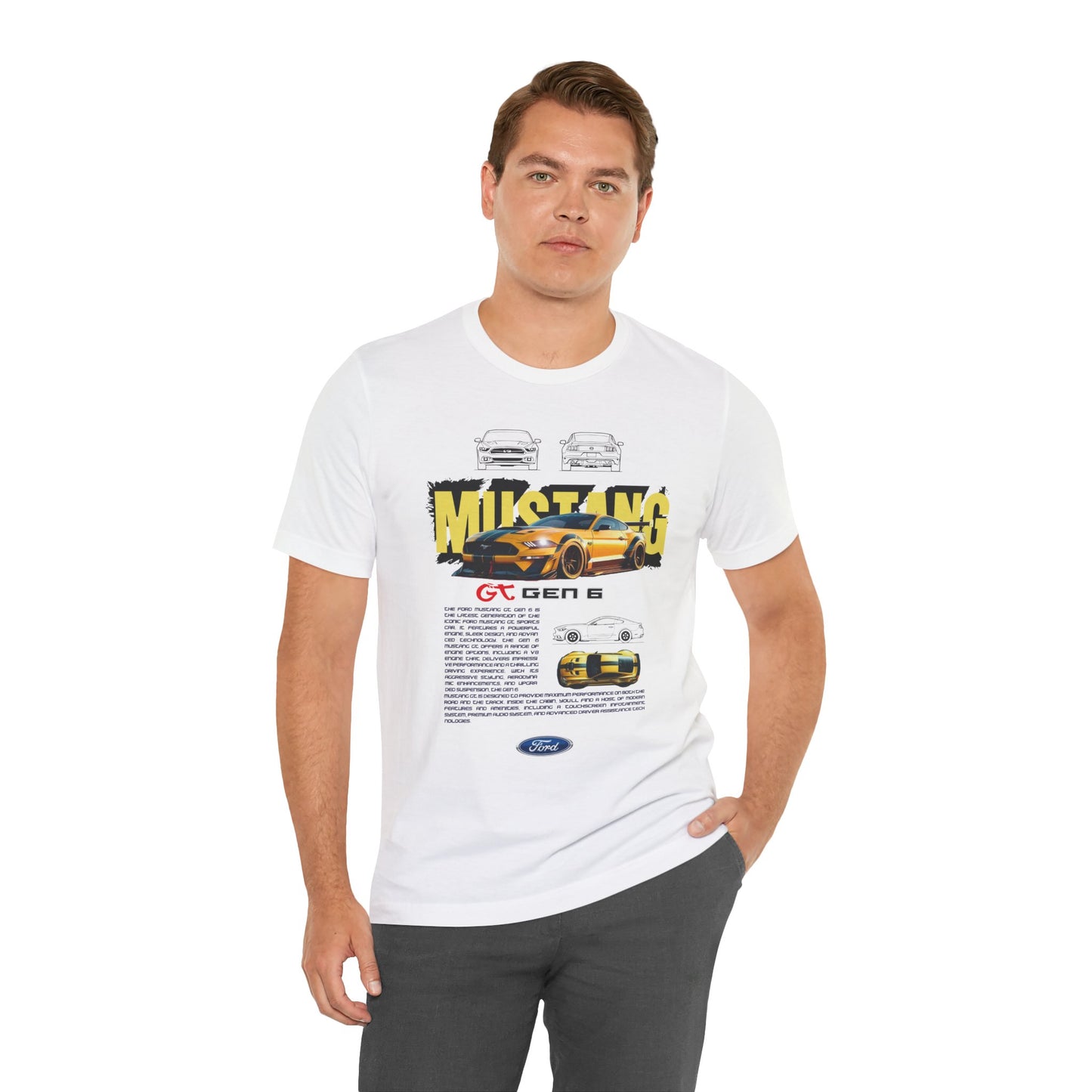 Ford Mustang GT Gen 6 Graphic Tee - Unisex Jersey Short Sleeve