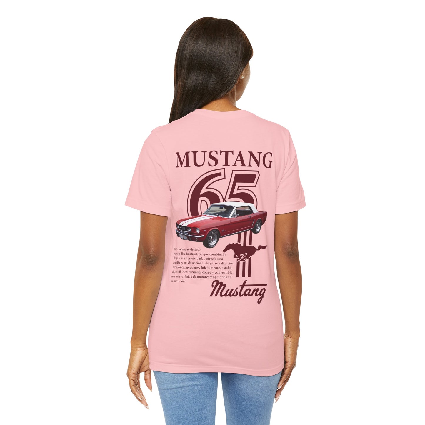 Vintage Mustang 65 Unisex Jersey Tee - Classic Car Enthusiast Shirt