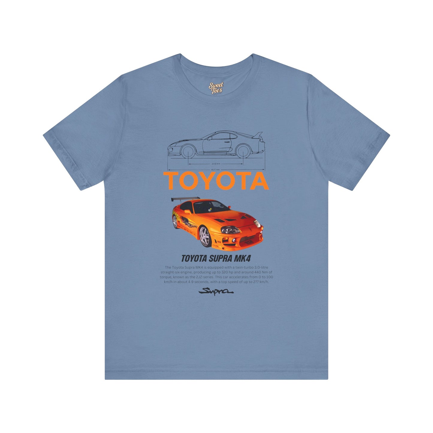 Toyota Supra MK4 Unisex Jersey Tee - Vintage Car Fan Apparel