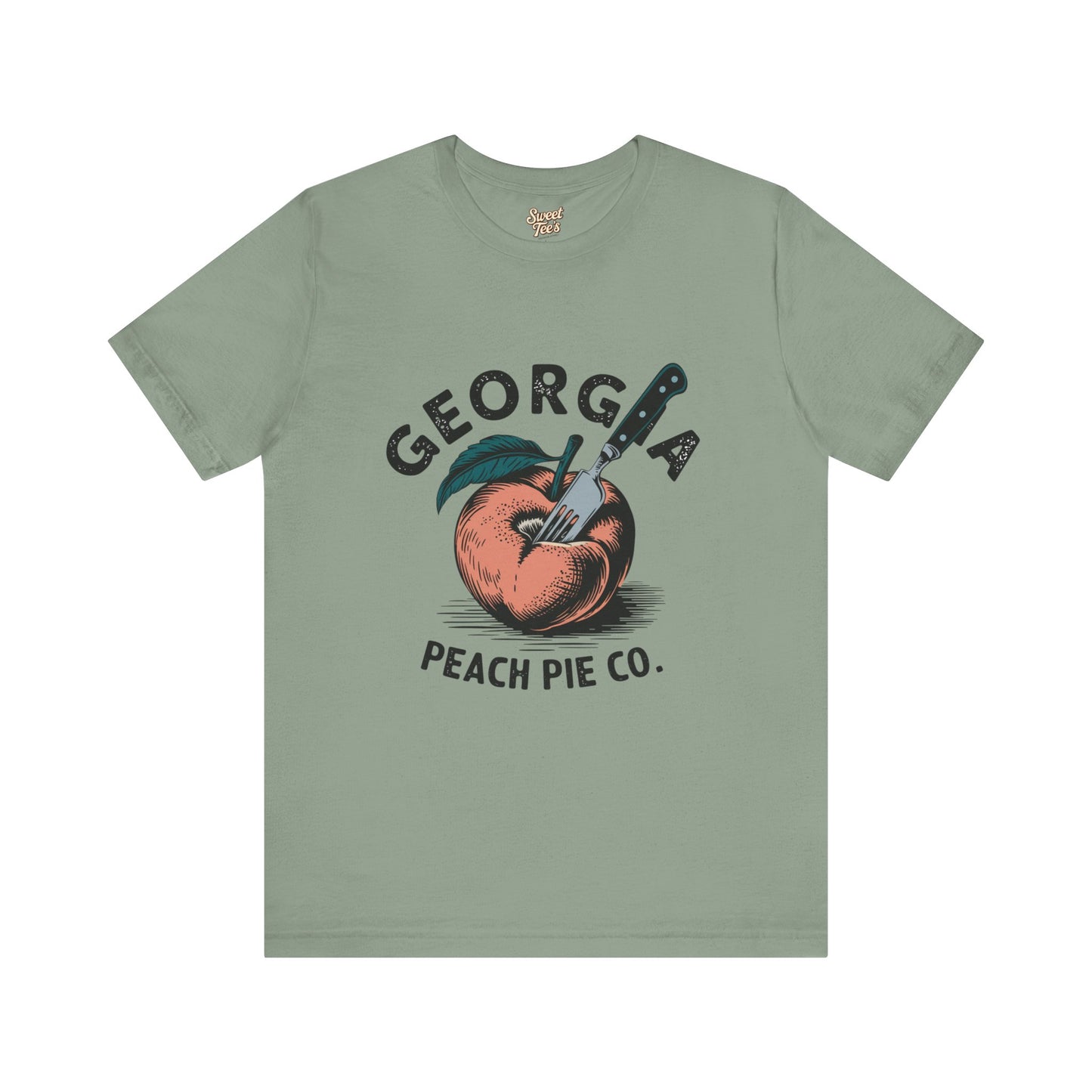 Georgia Peach Pie Co. Unisex Tee | Vintage Fruit Graphic T-Shirt | Summer Casual Wear