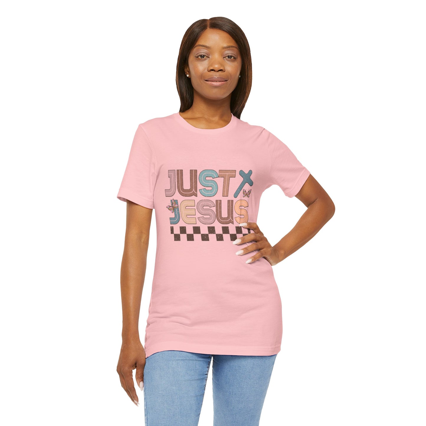 Just Jesus Unisex Jersey Tee - Faith-Based Casual Wear