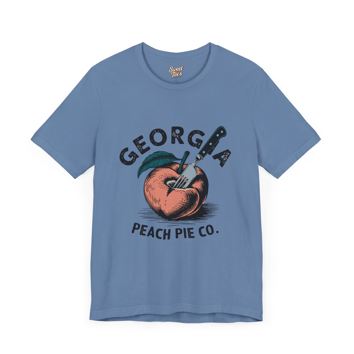 Georgia Peach Pie Co. Unisex Tee | Vintage Fruit Graphic T-Shirt | Summer Casual Wear
