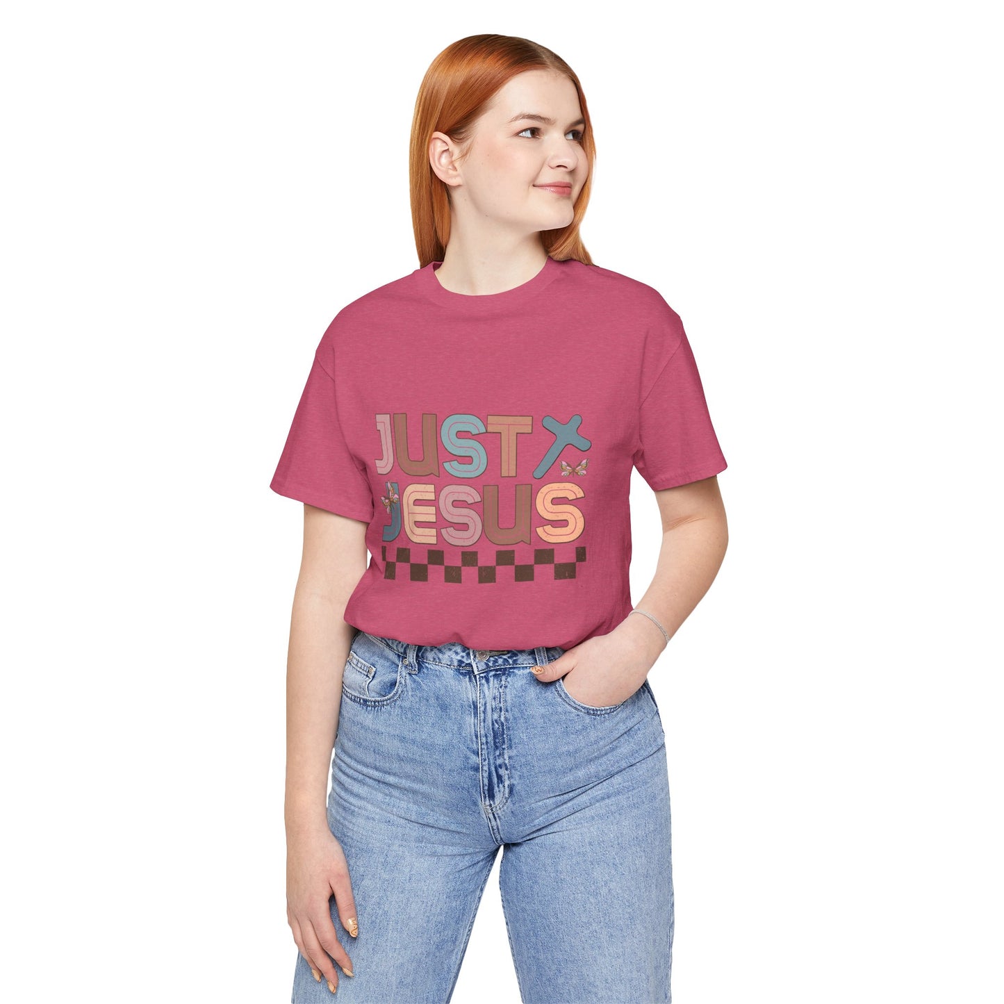Just Jesus Unisex Jersey Tee - Faith-Based Casual Wear