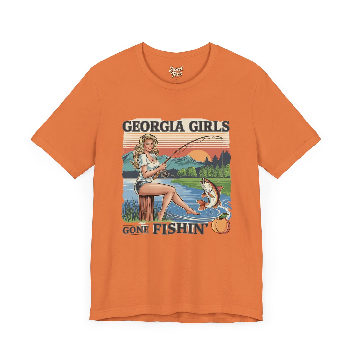 Georgia Girls Gone Fishin' Unisex Tee - Casual Outdoor Shirt