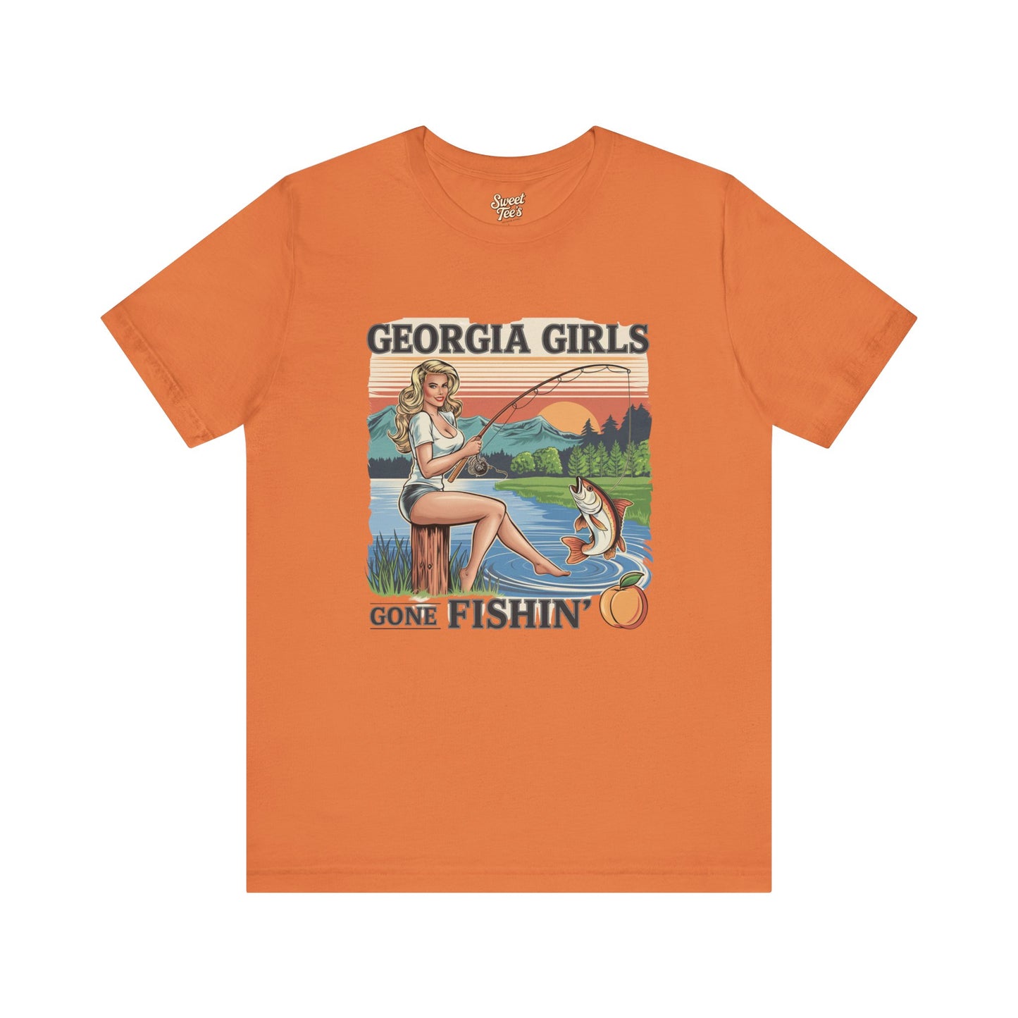 Georgia Girls Gone Fishin' Unisex Tee - Casual Outdoor Shirt