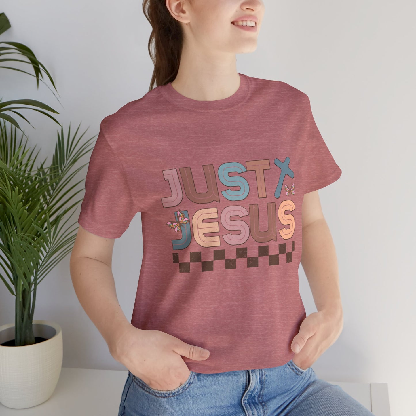 Just Jesus Unisex Jersey Tee - Faith-Based Casual Wear