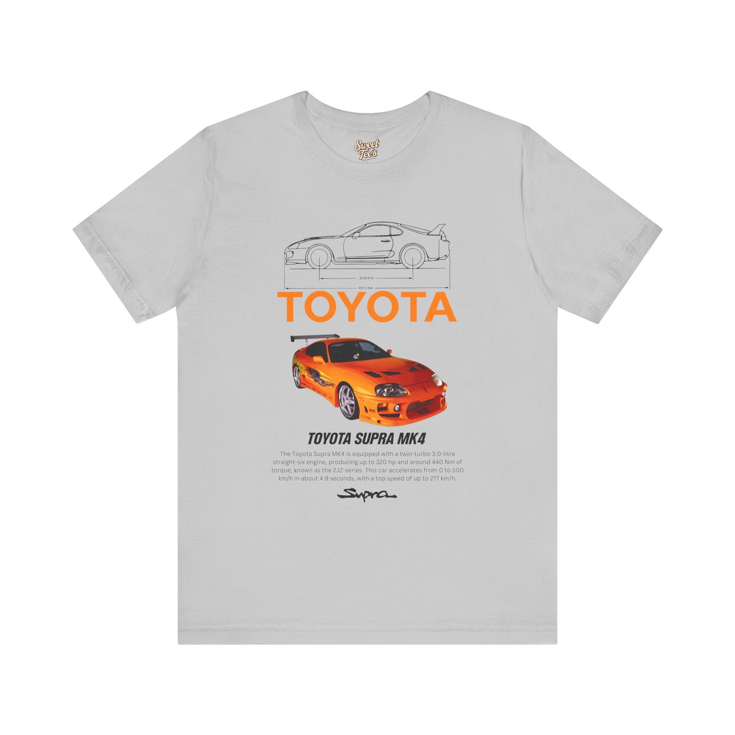 Toyota Supra MK4 Unisex Jersey Tee - Vintage Car Fan Apparel