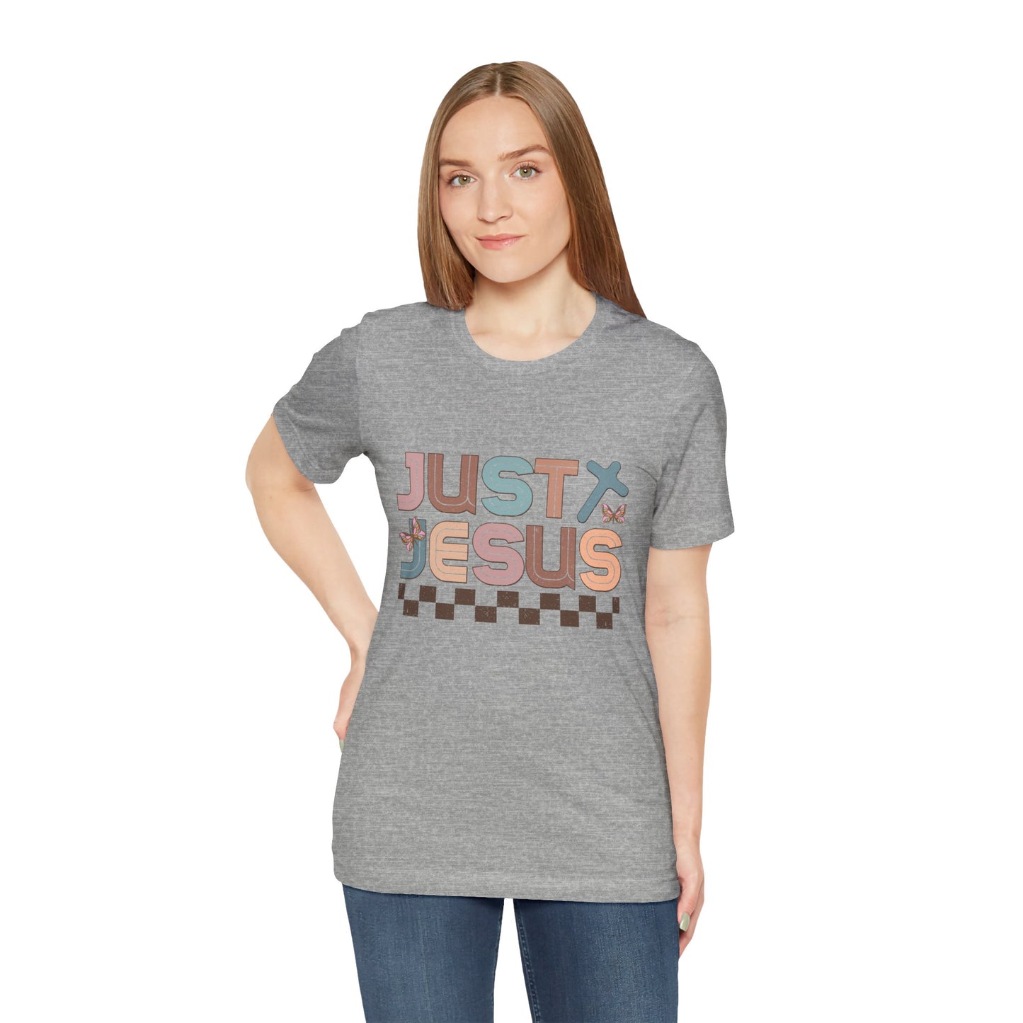 Just Jesus Unisex Jersey Tee - Faith-Based Casual Wear