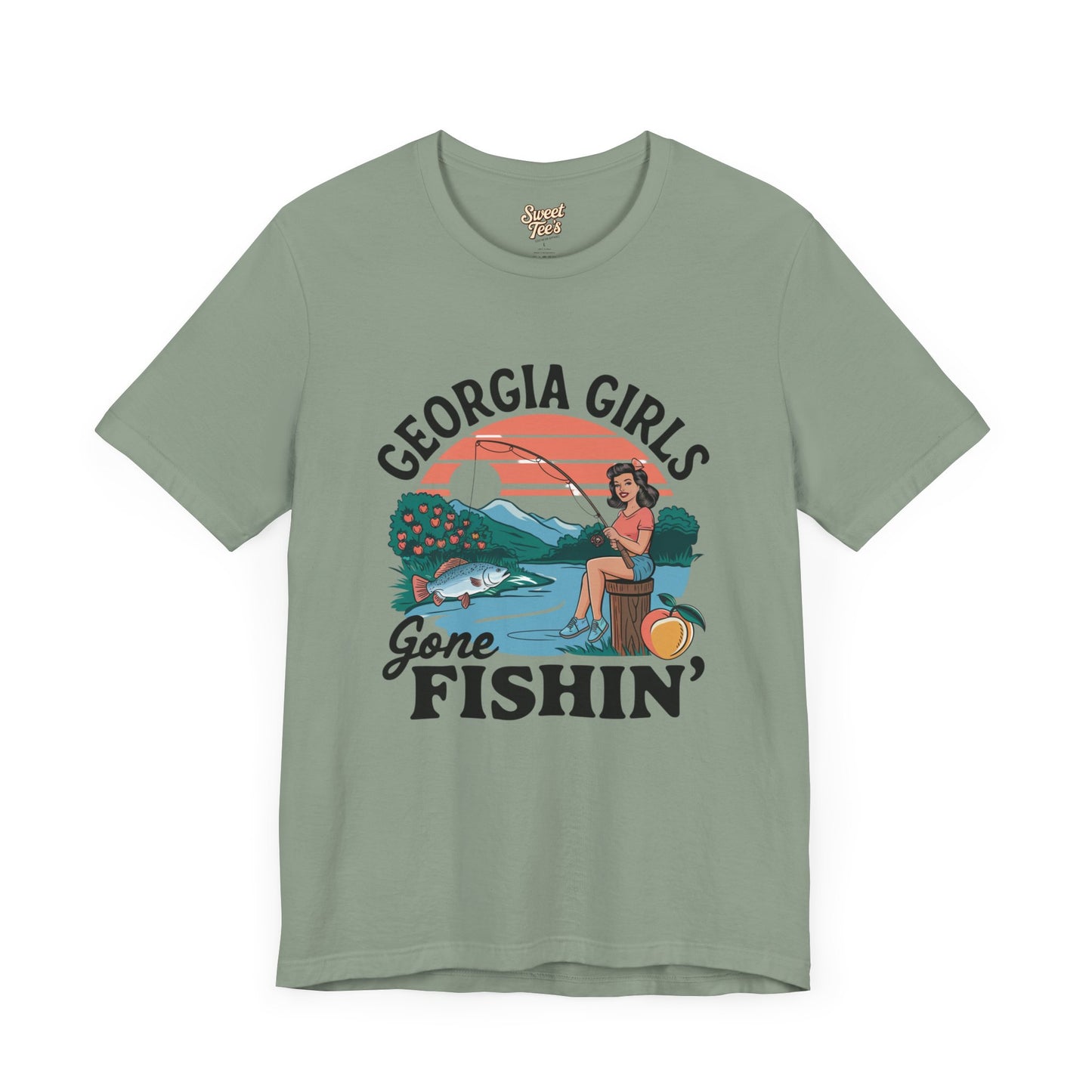 Georgia Girls Gone Fishin' Unisex Tee - Fun Summer Fishing Shirt