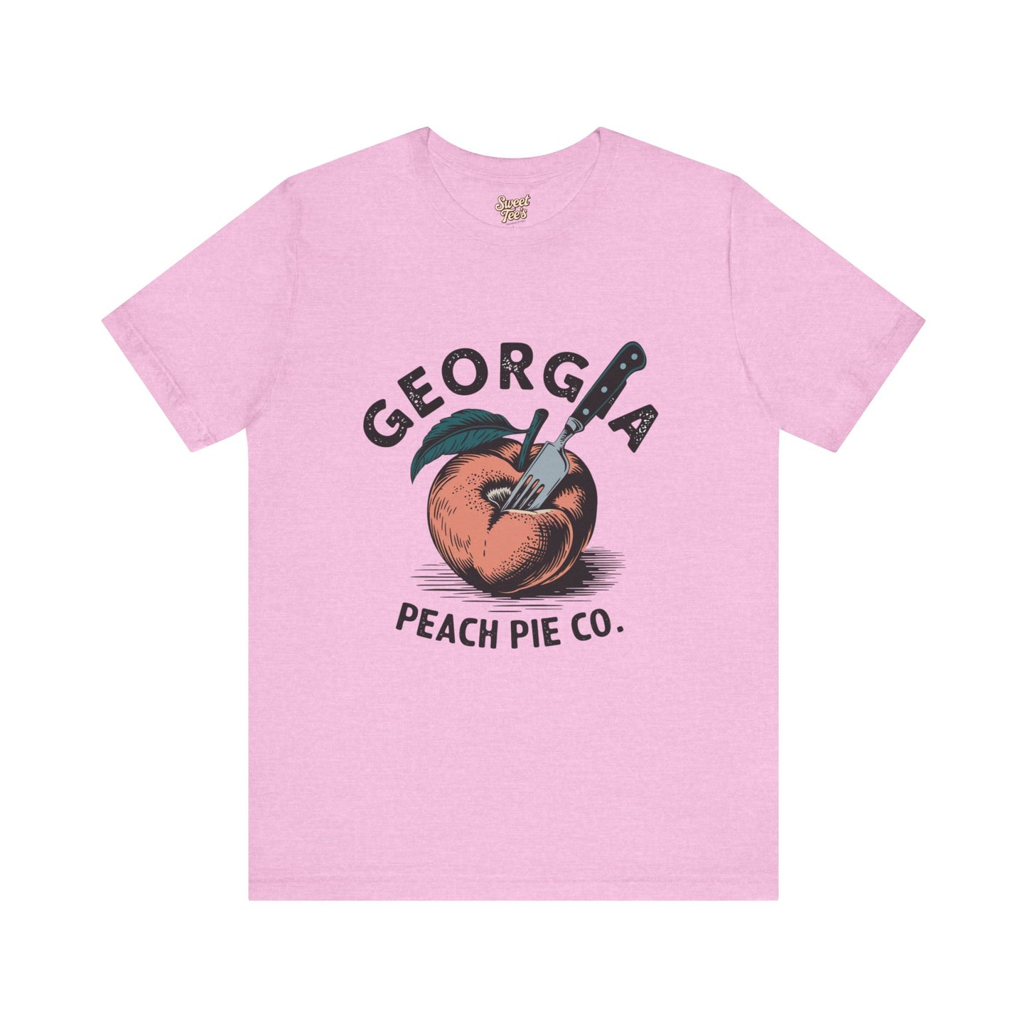 Georgia Peach Pie Co. Unisex Tee | Vintage Fruit Graphic T-Shirt | Summer Casual Wear