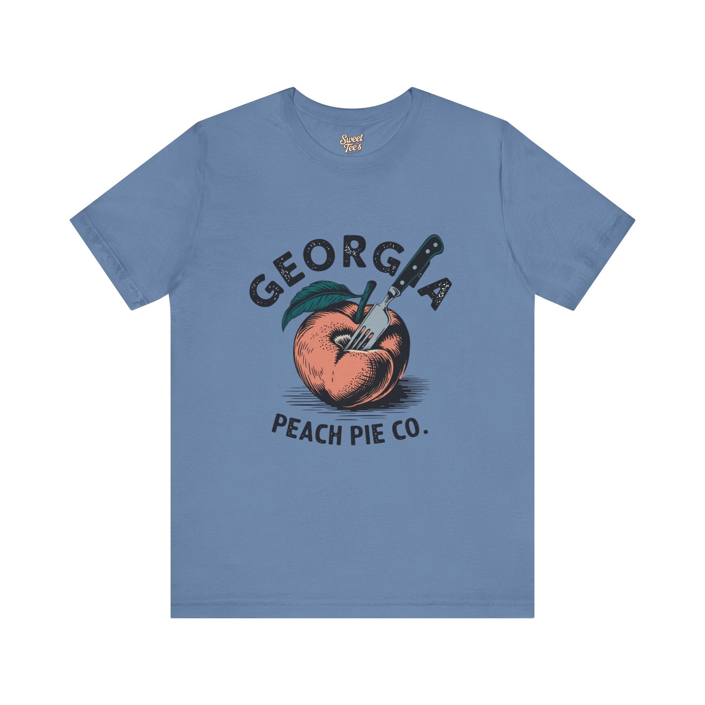 Georgia Peach Pie Co. Unisex Tee | Vintage Fruit Graphic T-Shirt | Summer Casual Wear