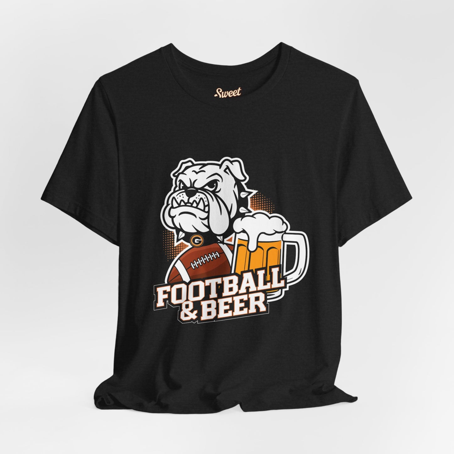 Football & Beer Unisex Short Sleeve Tee - Perfect for Game Day Celebrations