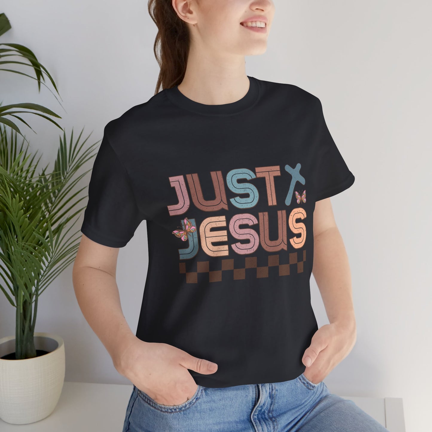Just Jesus Unisex Jersey Tee - Faith-Based Casual Wear