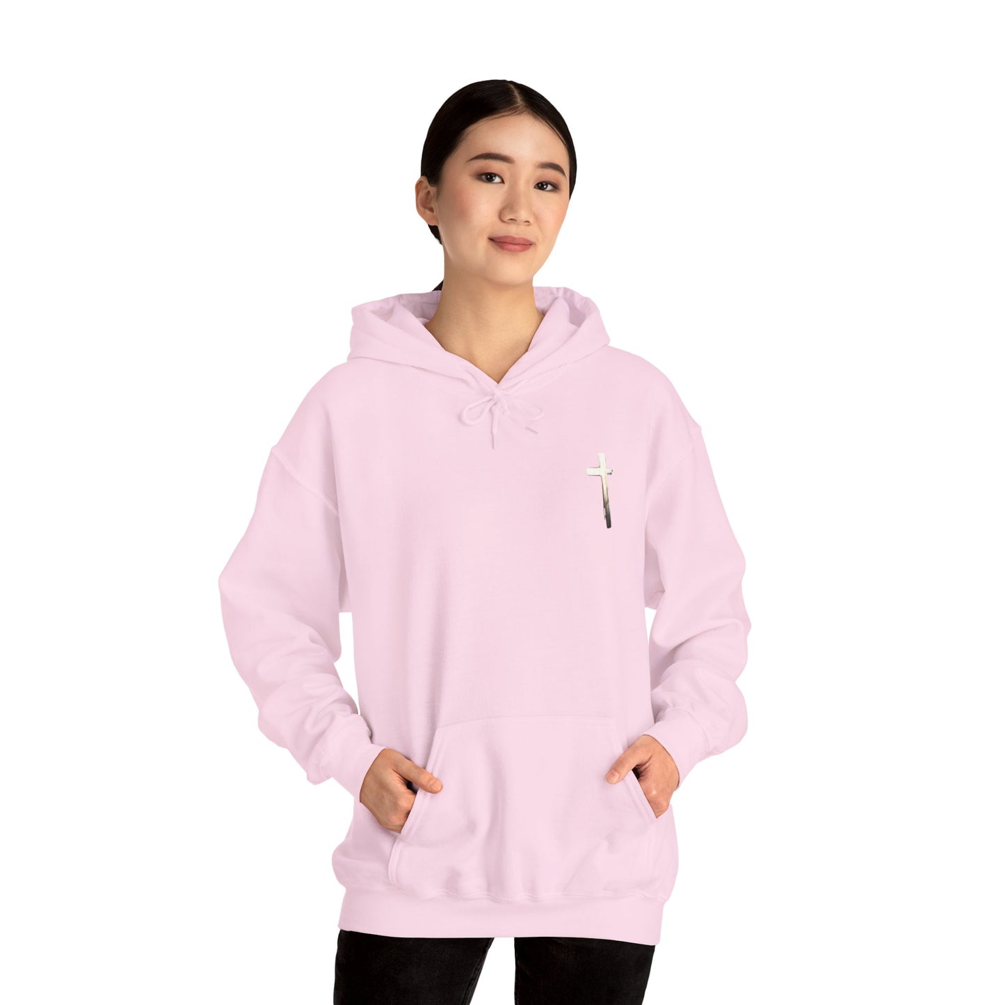 Fear Nothing Lion Cross Hoodie | Unisex Heavy Blend Sweatshirt