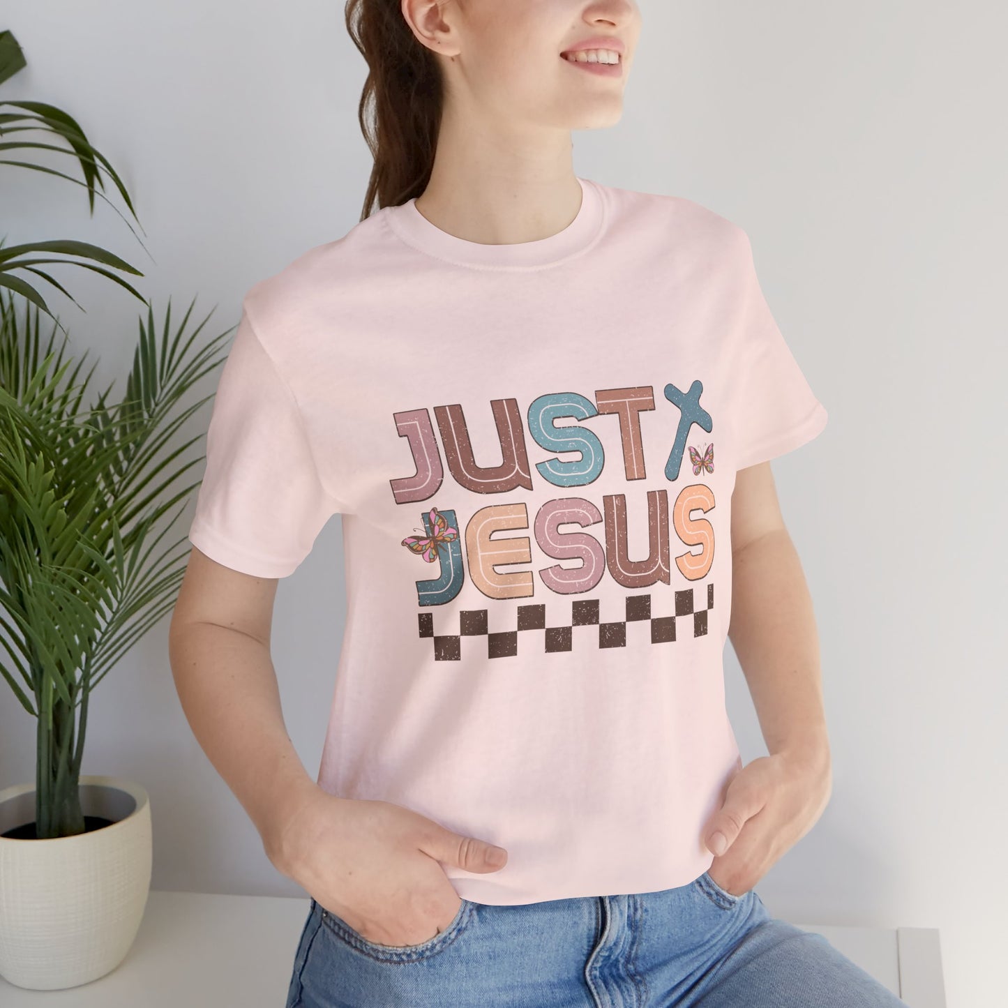 Just Jesus Unisex Jersey Tee - Faith-Based Casual Wear