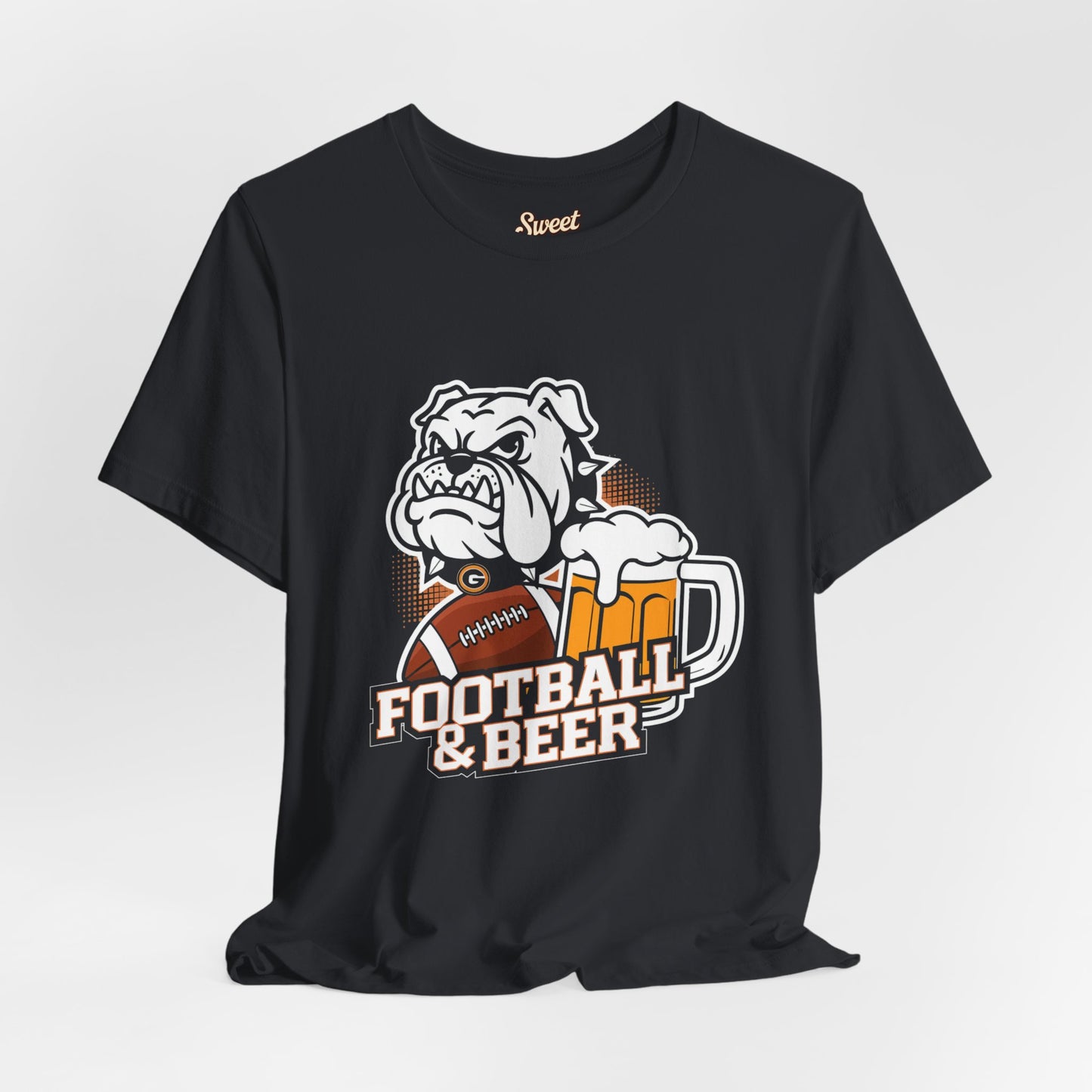Football & Beer Unisex Short Sleeve Tee - Perfect for Game Day Celebrations