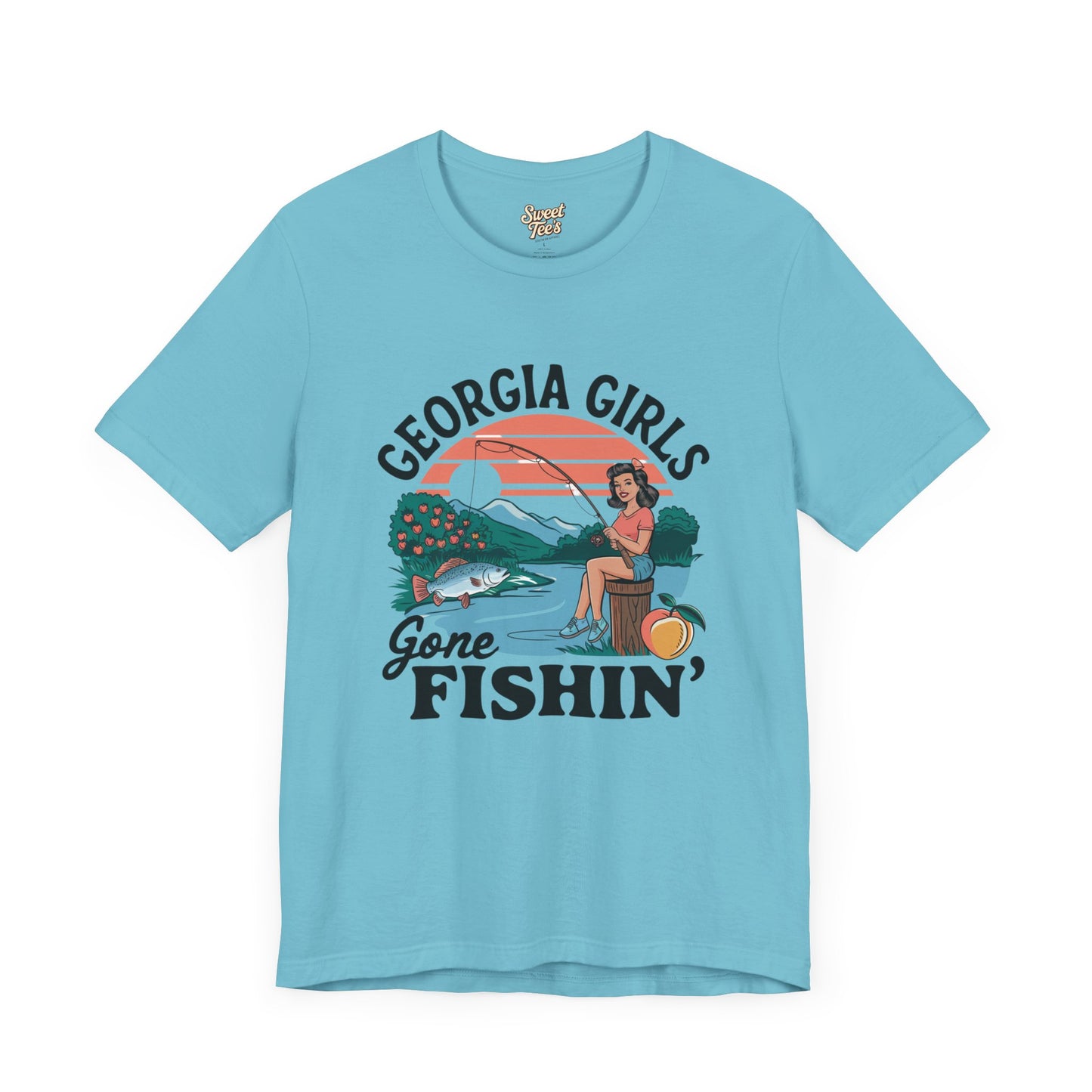 Georgia Girls Gone Fishin' Unisex Tee - Fun Summer Fishing Shirt