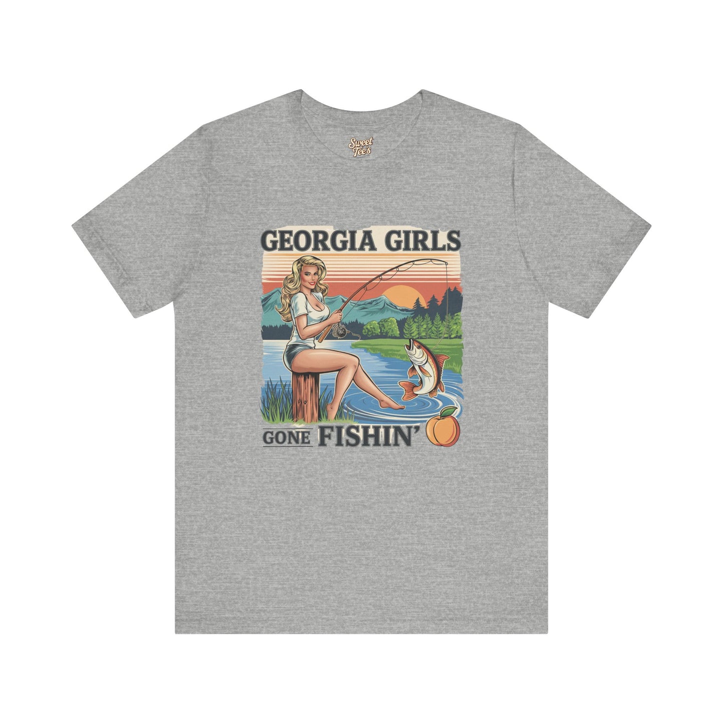 Georgia Girls Gone Fishin' Unisex Tee - Casual Outdoor Shirt