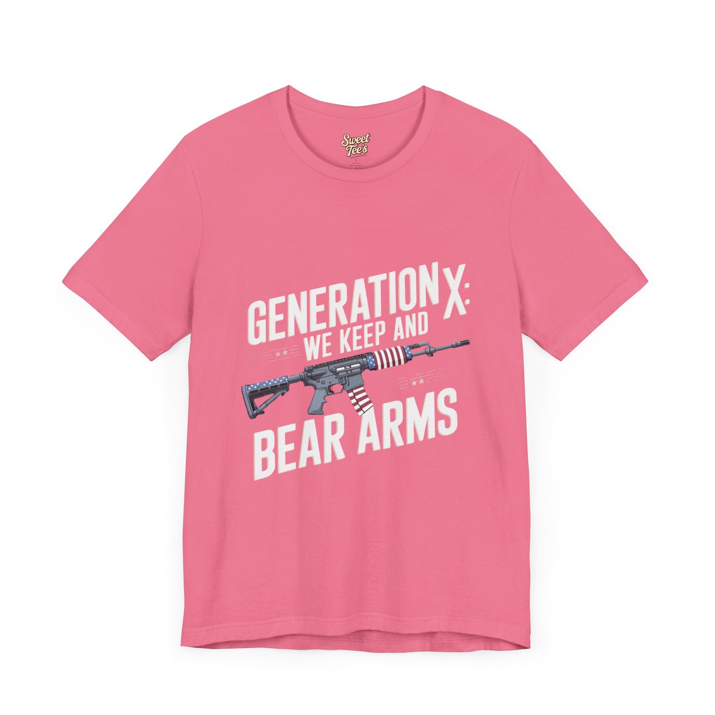 Generation X Bear Arms Tee - Unisex Short Sleeve Shirt for Patriotic Enthusiasts