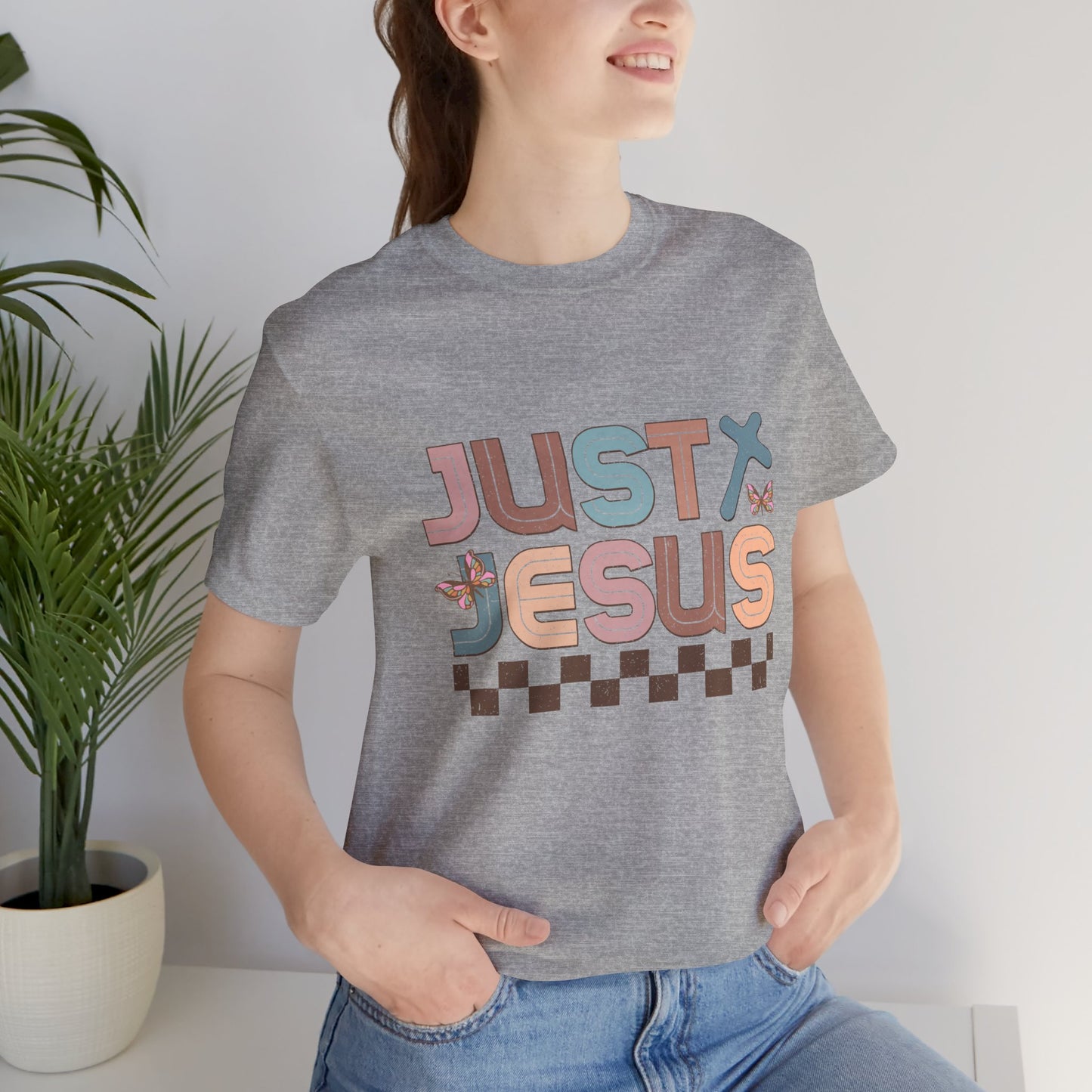 Just Jesus Unisex Jersey Tee - Faith-Based Casual Wear