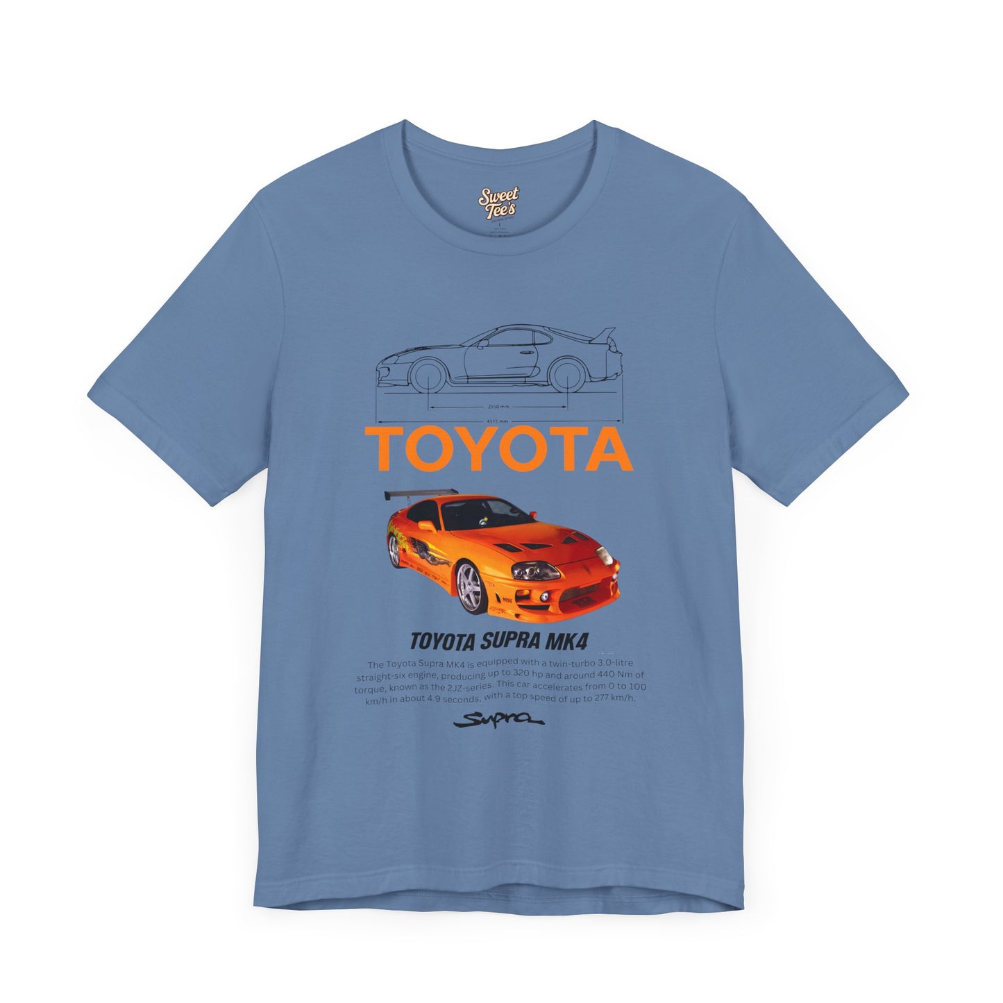 Toyota Supra MK4 Unisex Jersey Tee - Vintage Car Fan Apparel