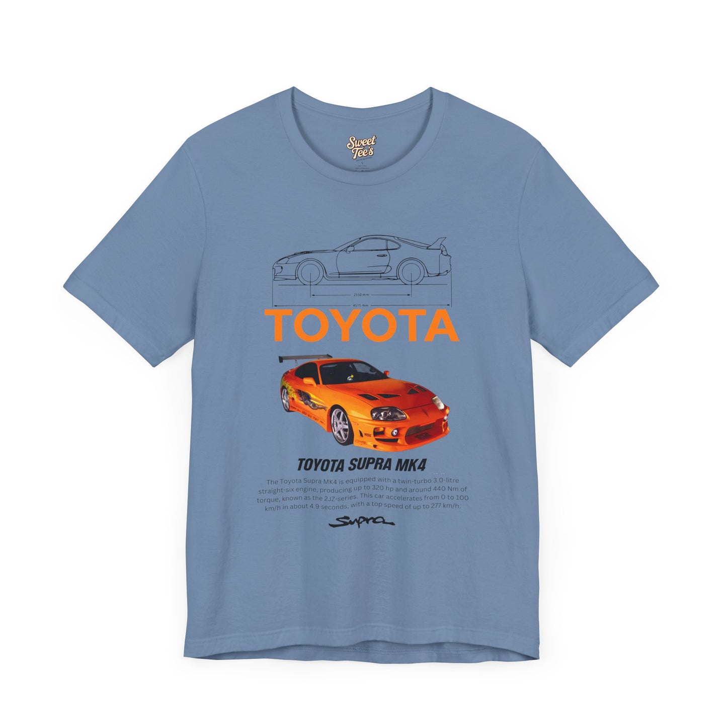 Toyota Supra MK4 Unisex Jersey Tee - Vintage Car Fan Apparel