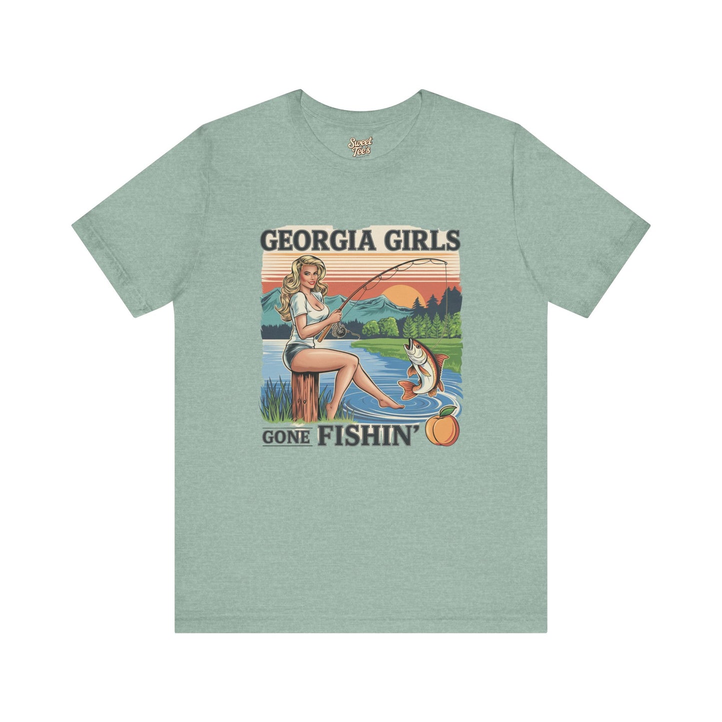 Georgia Girls Gone Fishin' Unisex Tee - Casual Outdoor Shirt