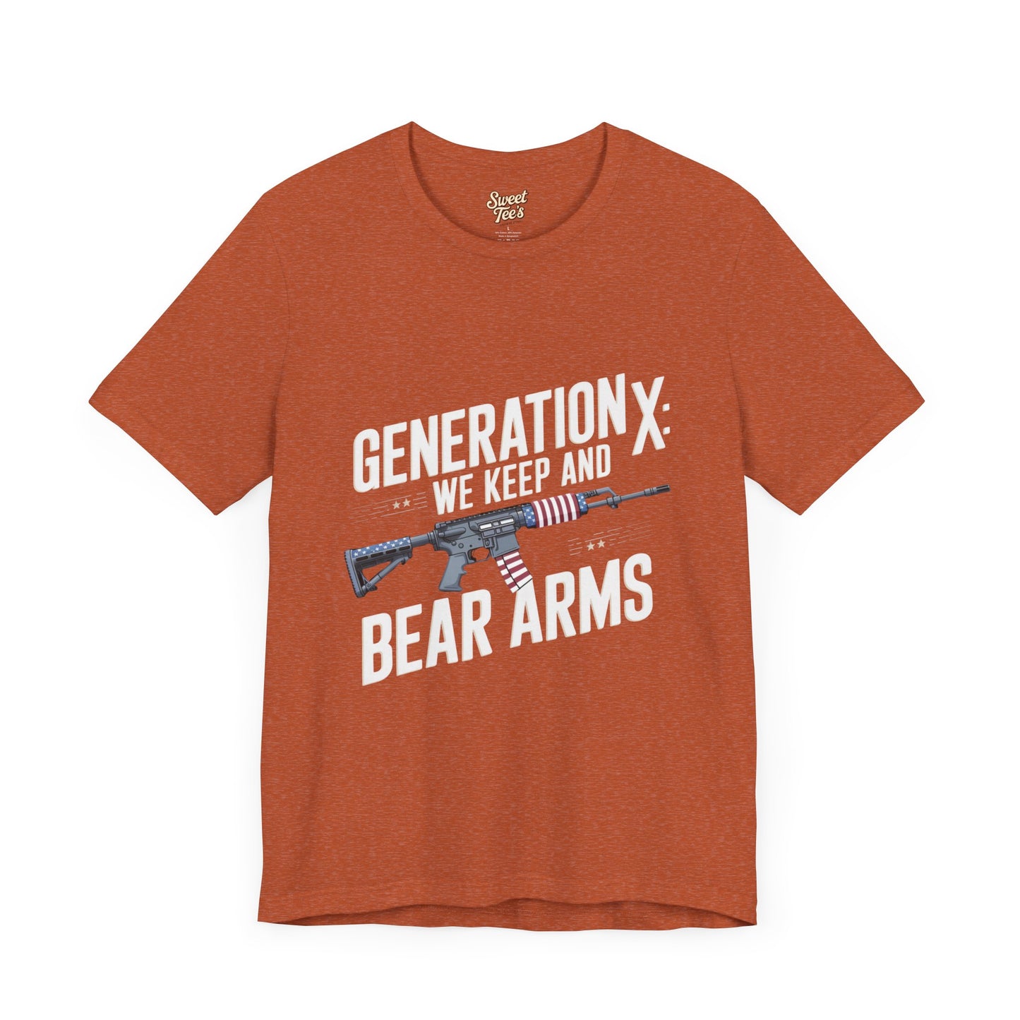 Generation X Bear Arms Tee - Unisex Short Sleeve Shirt for Patriotic Enthusiasts