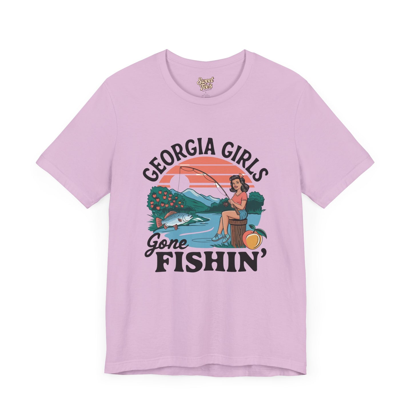 Georgia Girls Gone Fishin' Unisex Tee - Fun Summer Fishing Shirt