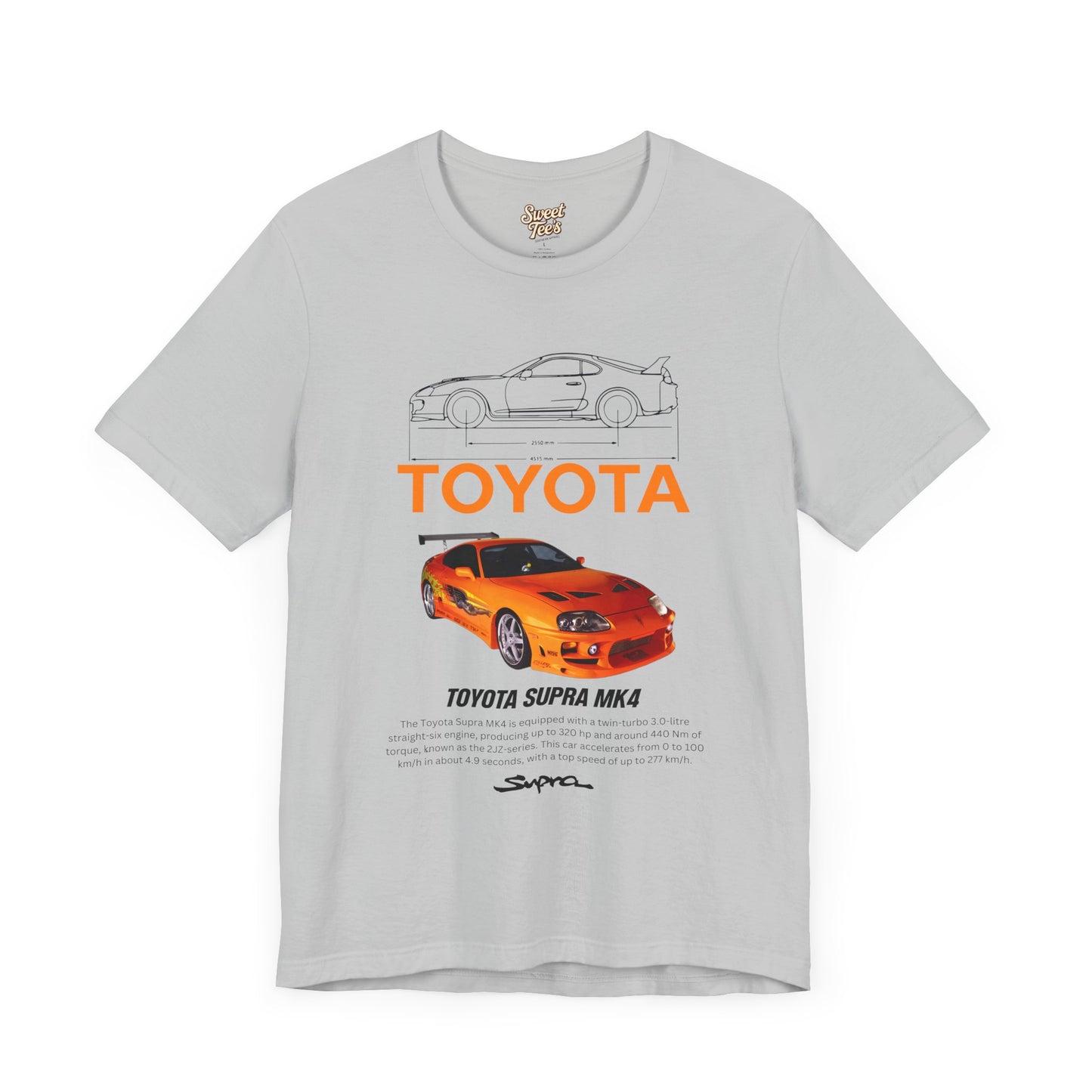 Toyota Supra MK4 Unisex Jersey Tee - Vintage Car Fan Apparel