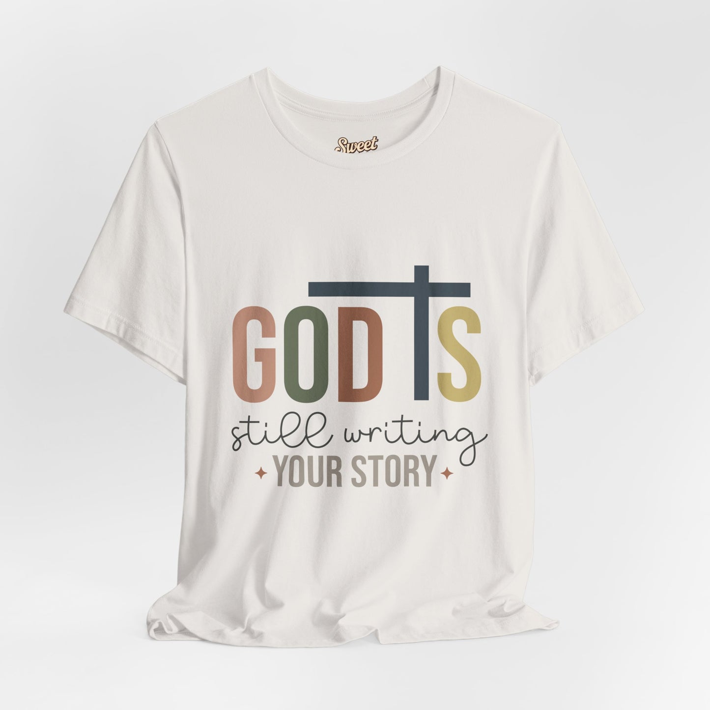 Inspirational Christian T-Shirt – 'God's Still Writing Your Story'