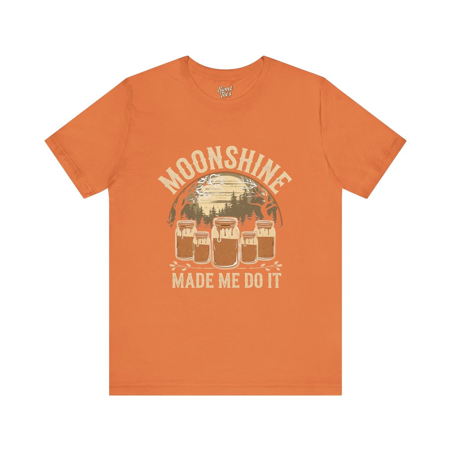 Moonshine Made Me Do It Unisex Jersey Tee - Casual Summer Shirt for Beer Lovers