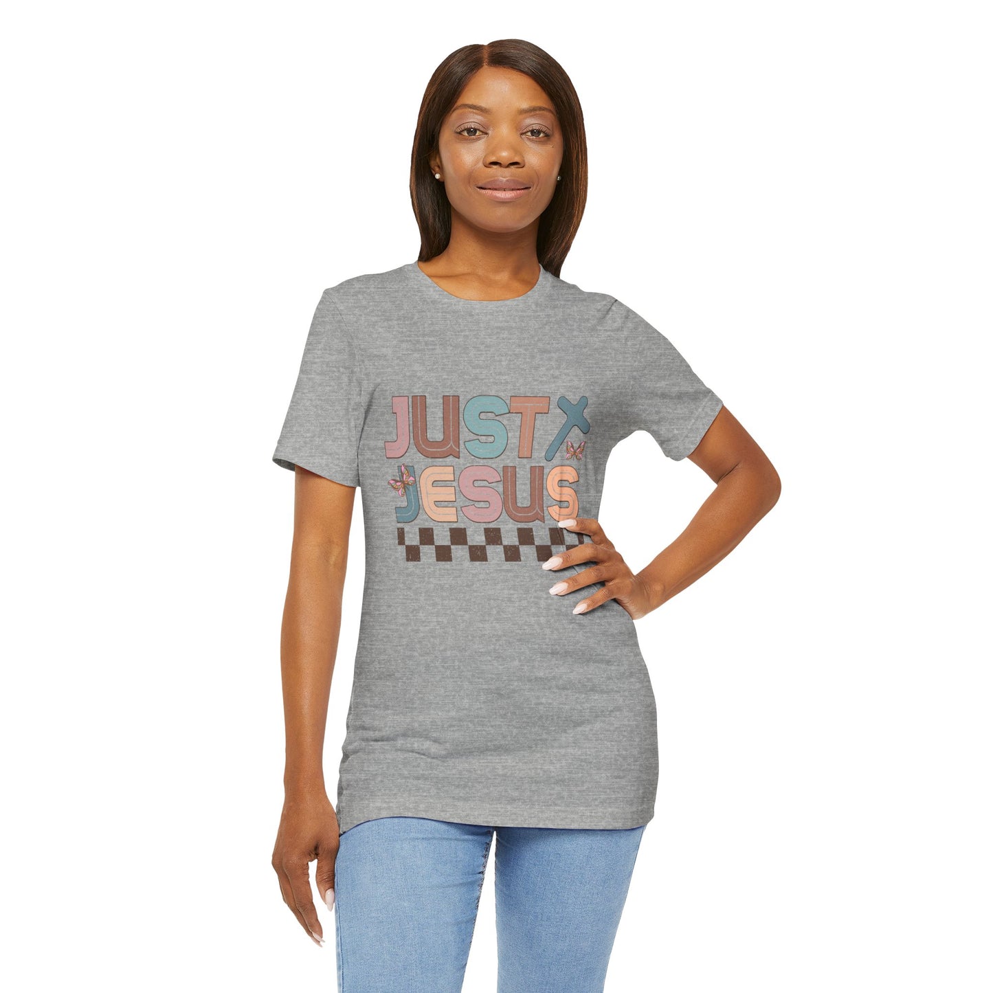 Just Jesus Unisex Jersey Tee - Faith-Based Casual Wear