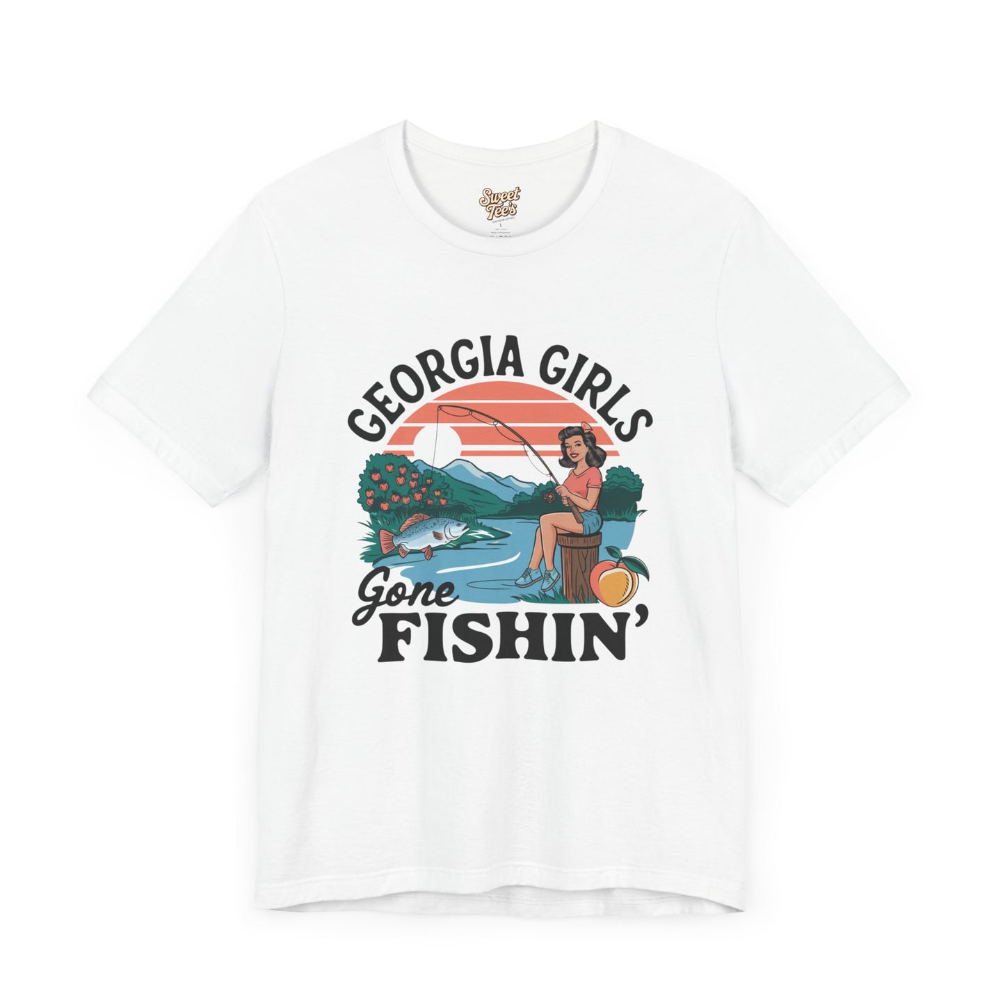 Georgia Girls Gone Fishin' Unisex Tee - Fun Summer Fishing Shirt