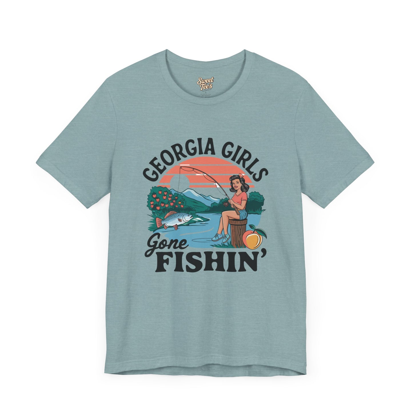 Georgia Girls Gone Fishin' Unisex Tee - Fun Summer Fishing Shirt
