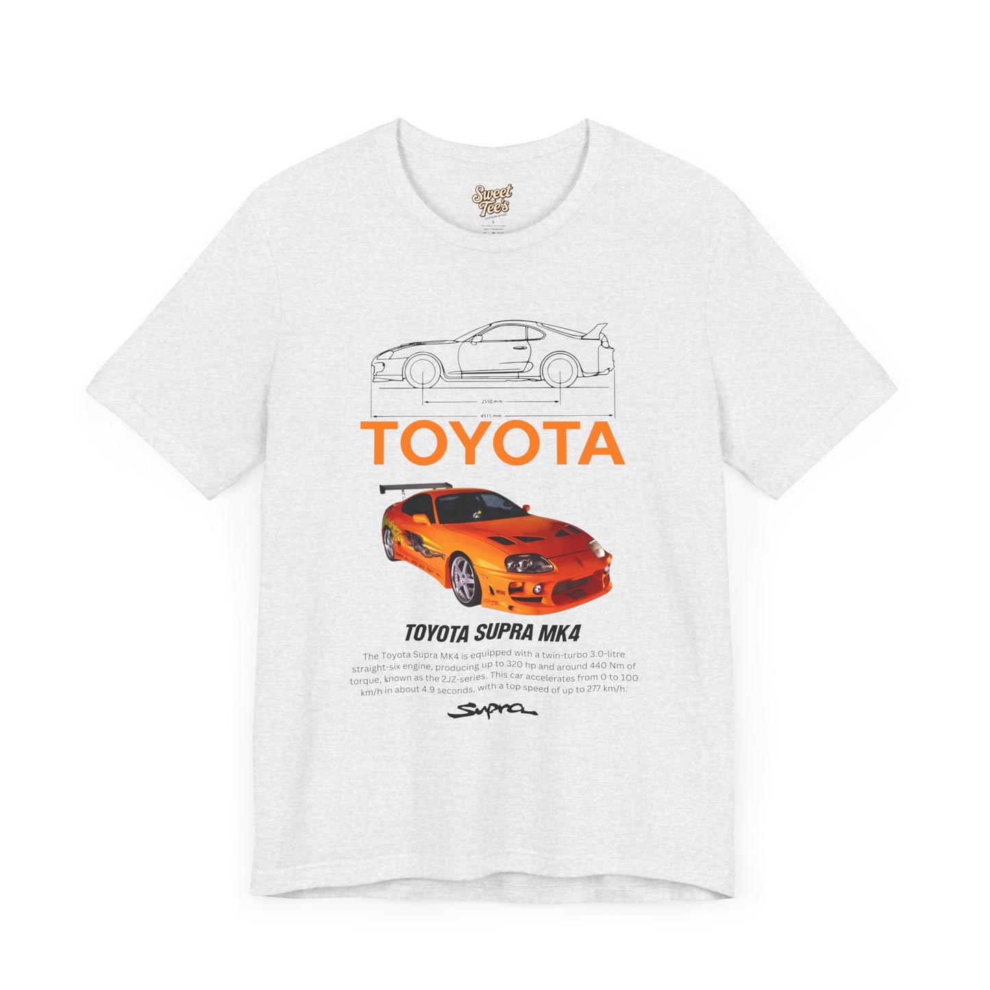 Toyota Supra MK4 Unisex Jersey Tee - Vintage Car Fan Apparel
