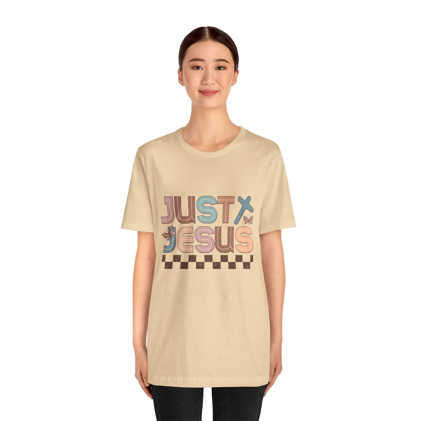 Just Jesus Unisex Jersey Tee - Faith-Based Casual Wear