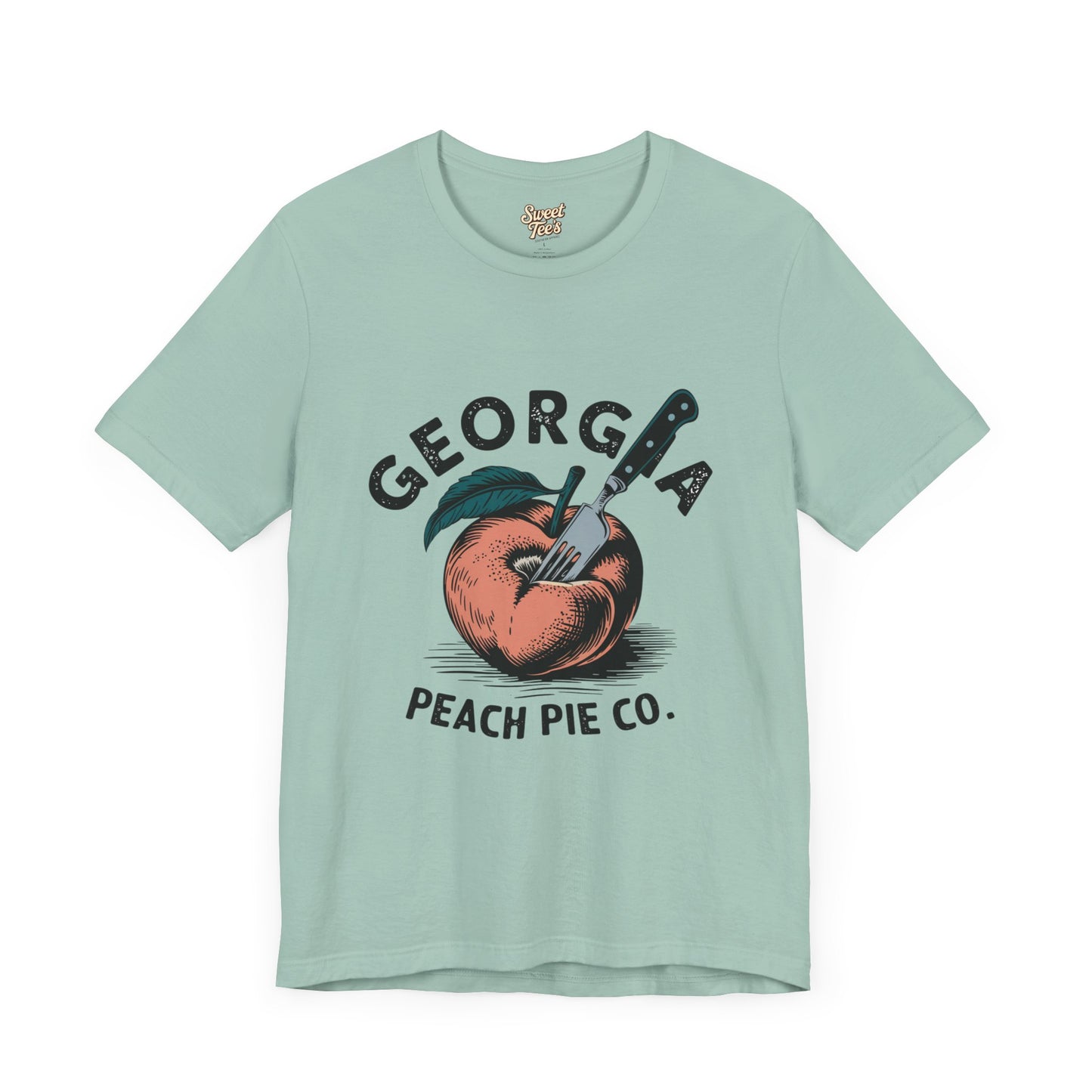 Georgia Peach Pie Co. Unisex Tee | Vintage Fruit Graphic T-Shirt | Summer Casual Wear
