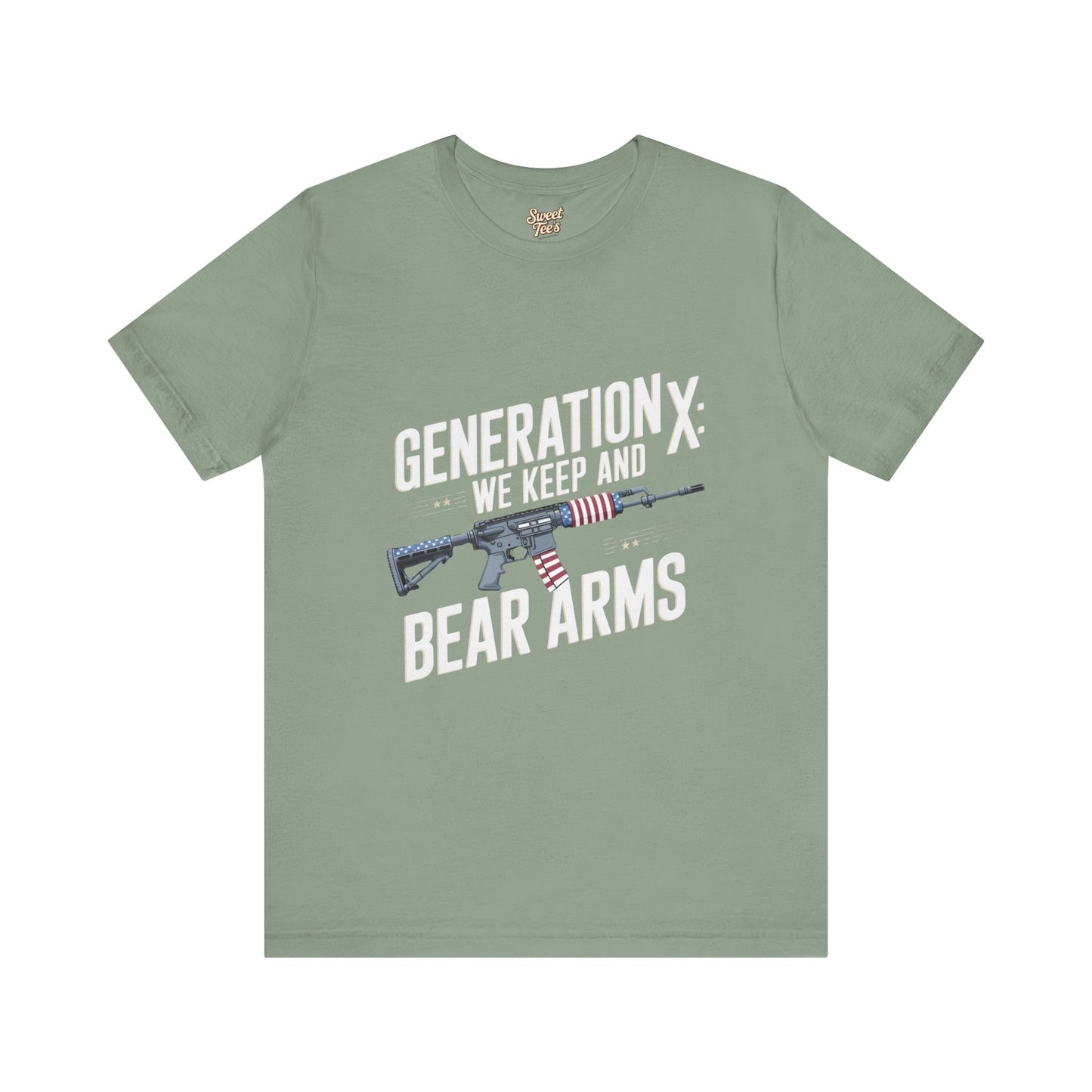 Generation X Bear Arms Tee - Unisex Short Sleeve Shirt for Patriotic Enthusiasts