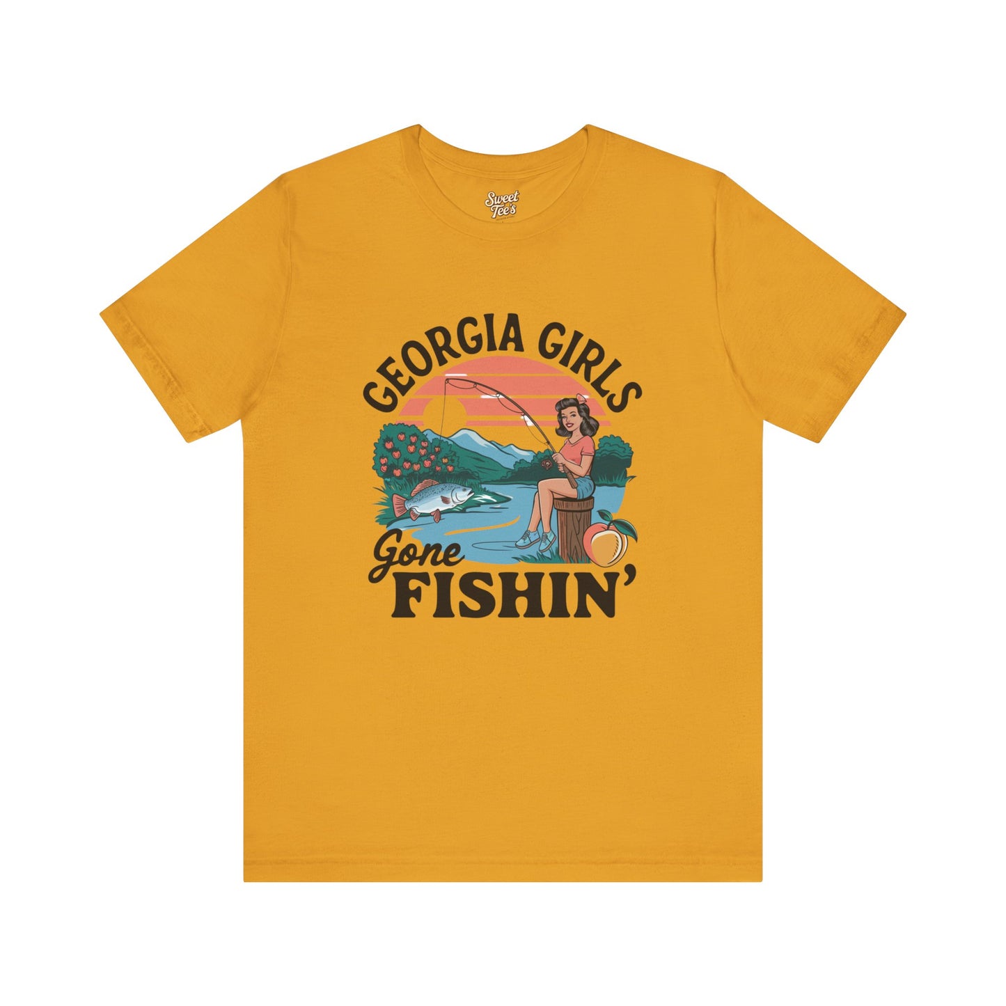 Georgia Girls Gone Fishin' Unisex Tee - Fun Summer Fishing Shirt
