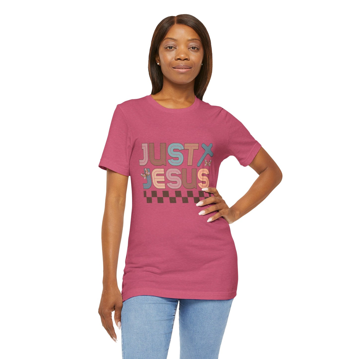 Just Jesus Unisex Jersey Tee - Faith-Based Casual Wear