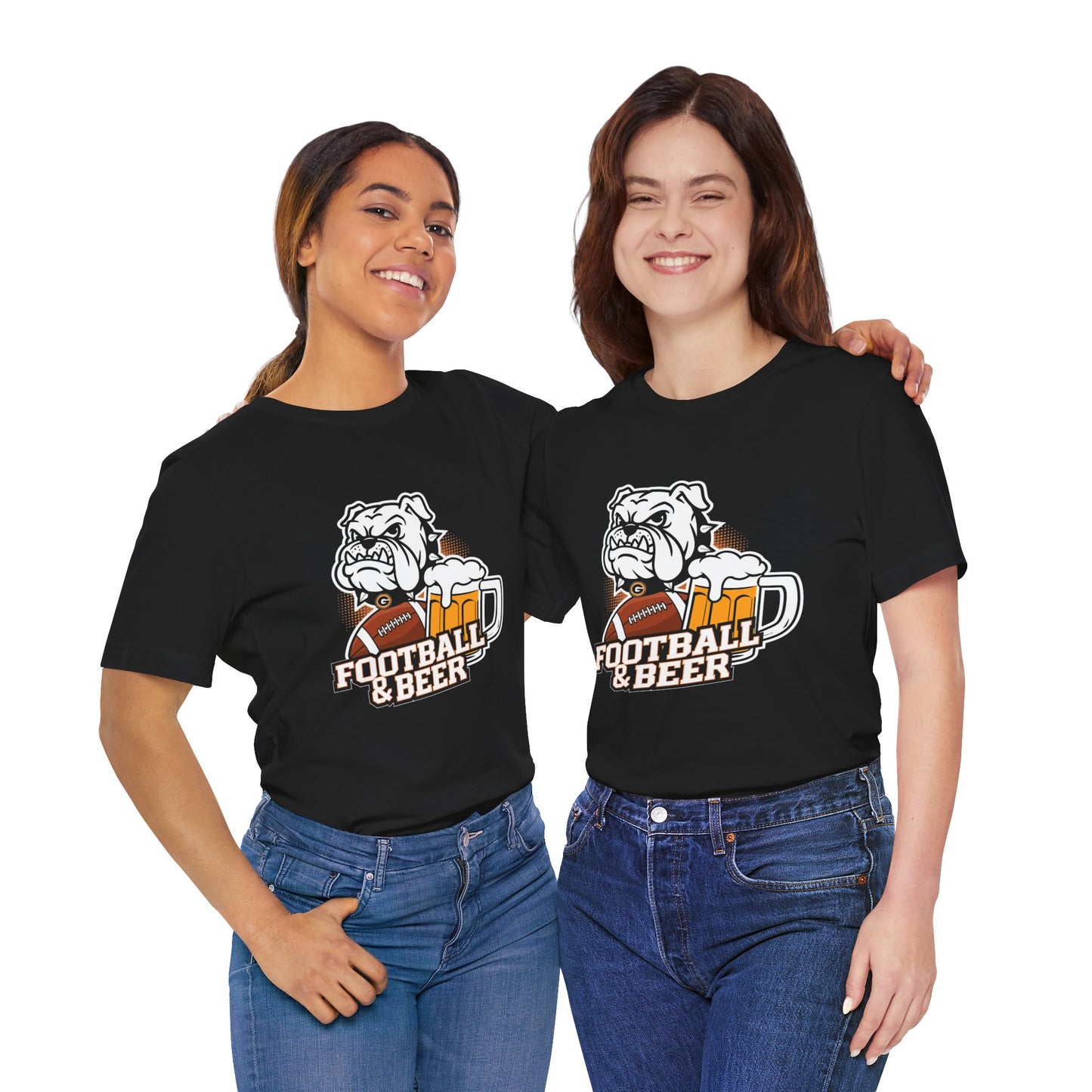 Football & Beer Unisex Short Sleeve Tee - Perfect for Game Day Celebrations