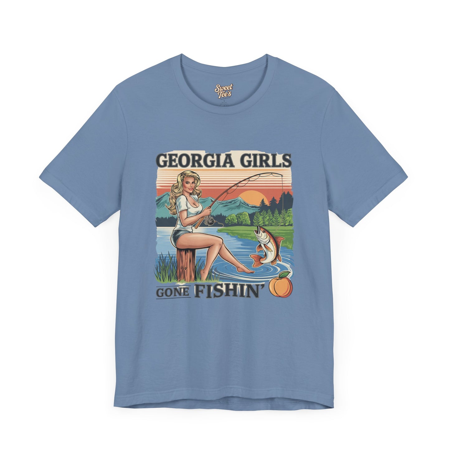 Georgia Girls Gone Fishin' Unisex Tee - Casual Outdoor Shirt