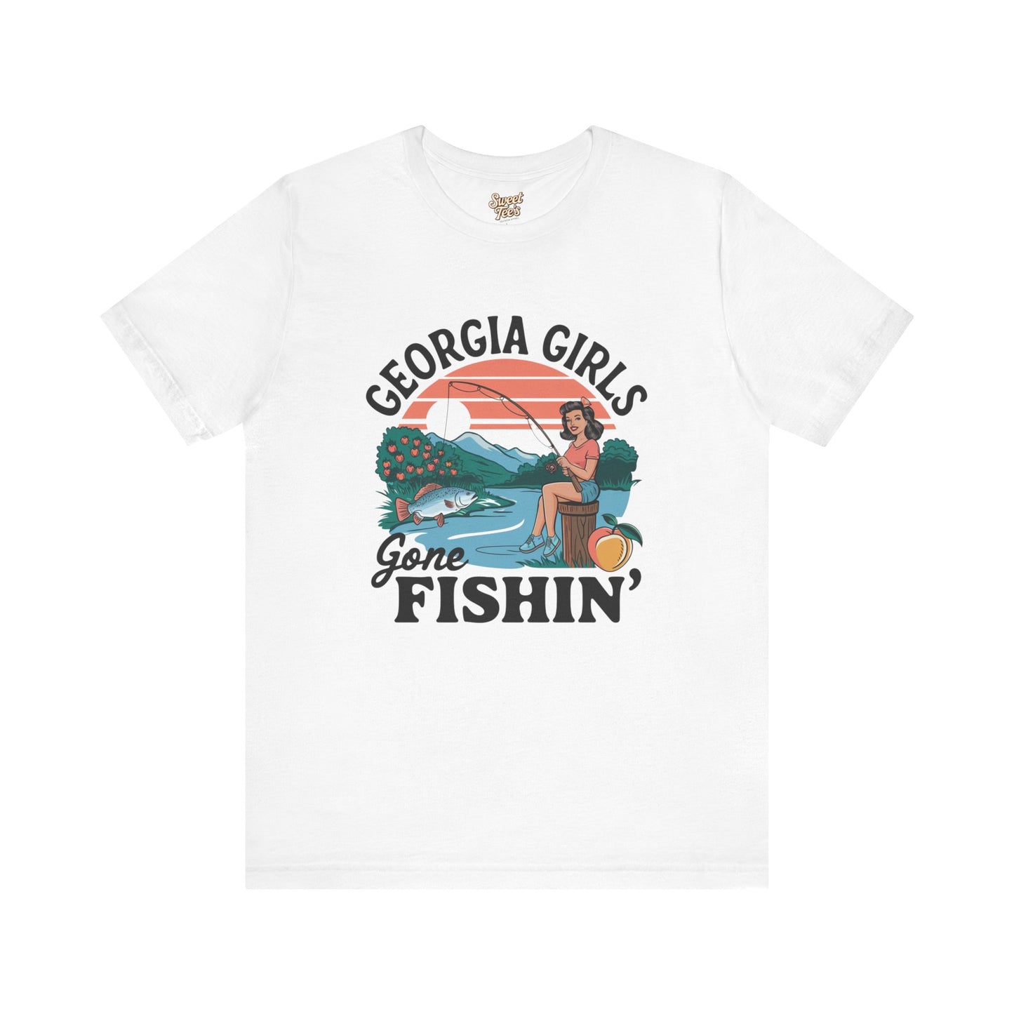 Georgia Girls Gone Fishin' Unisex Tee - Fun Summer Fishing Shirt