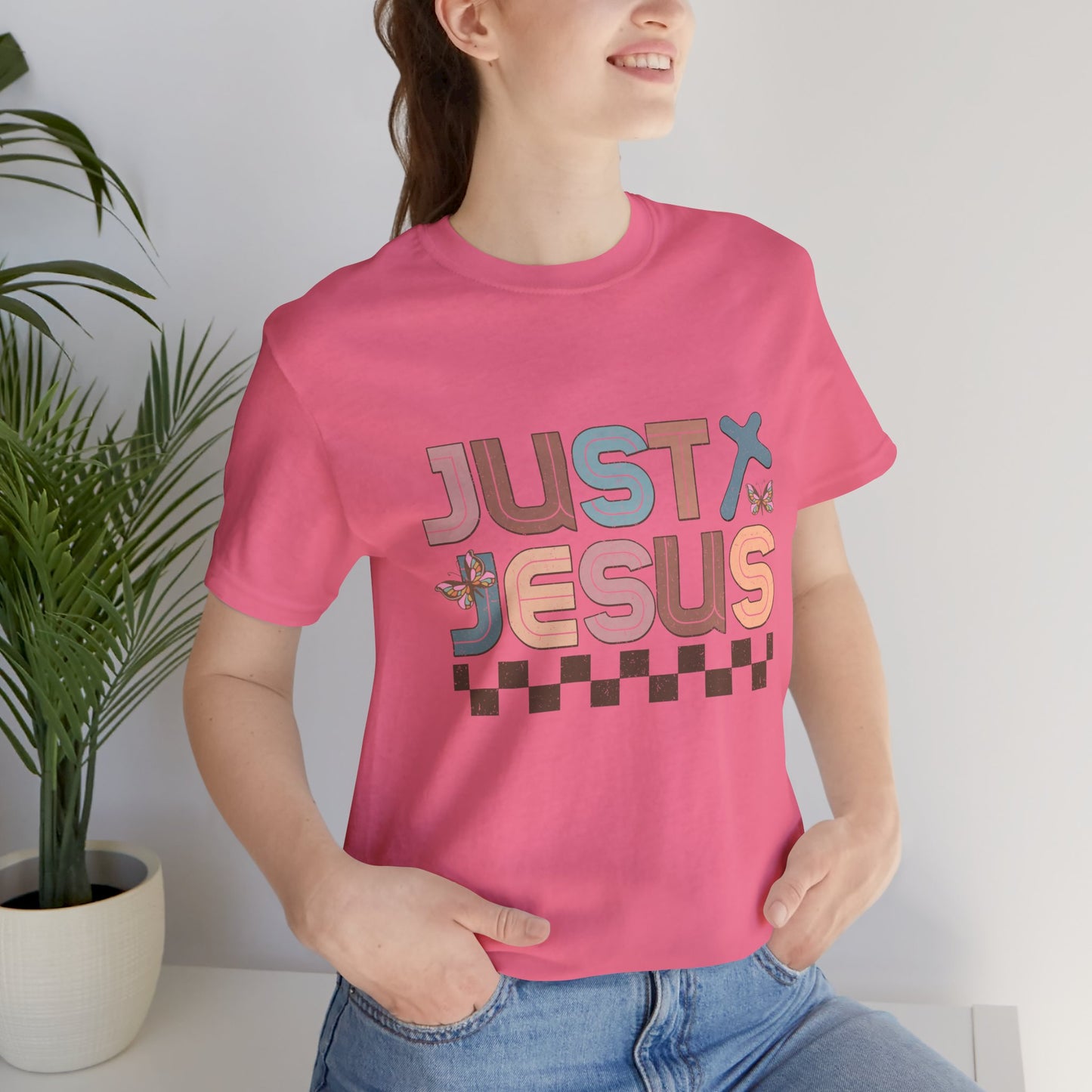Just Jesus Unisex Jersey Tee - Faith-Based Casual Wear