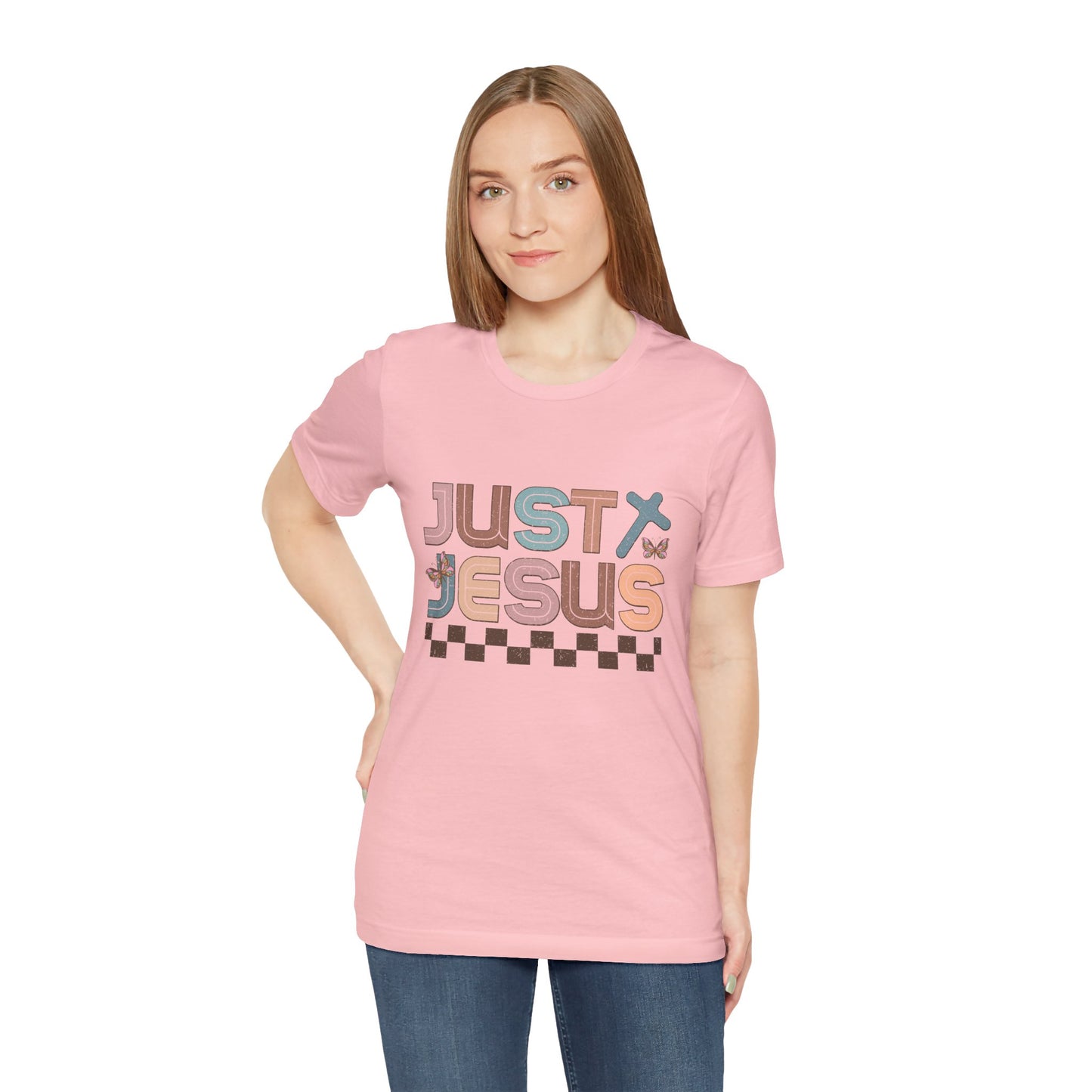 Just Jesus Unisex Jersey Tee - Faith-Based Casual Wear