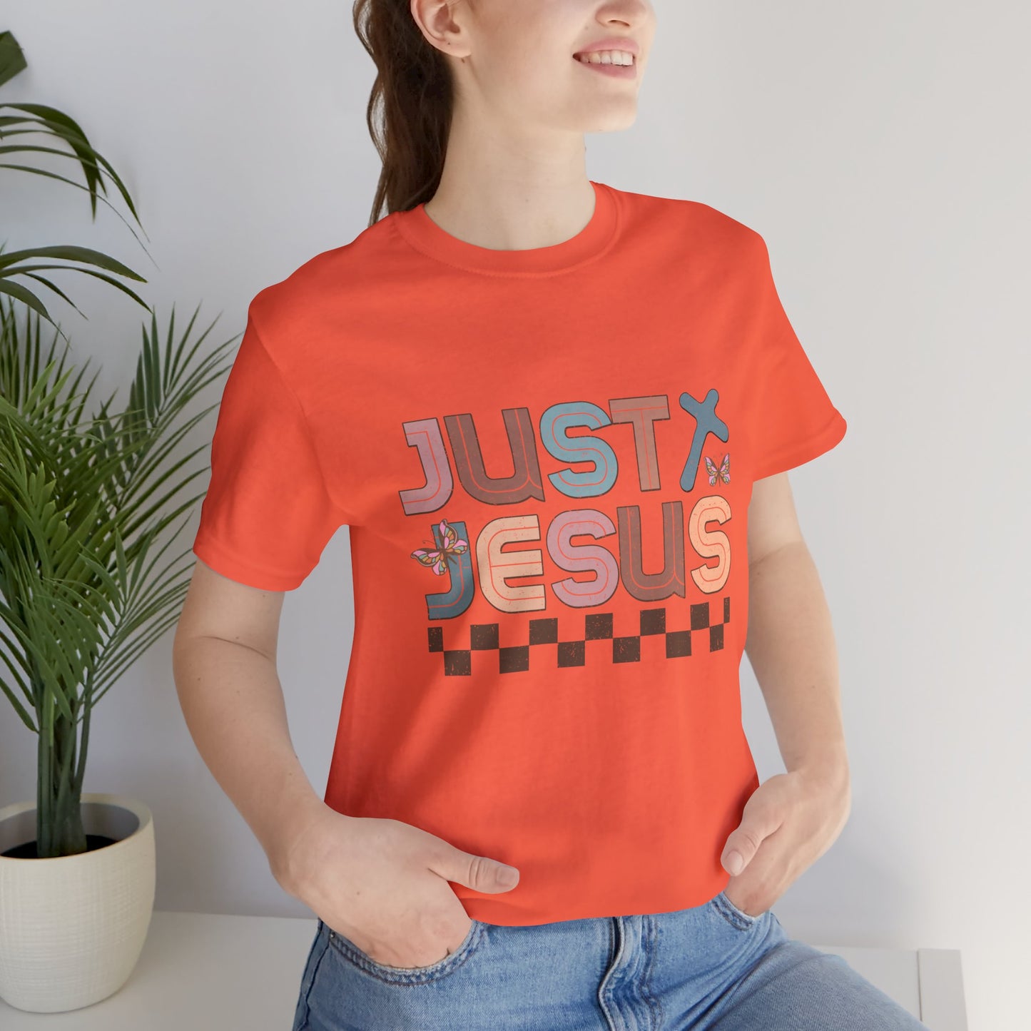 Just Jesus Unisex Jersey Tee - Faith-Based Casual Wear