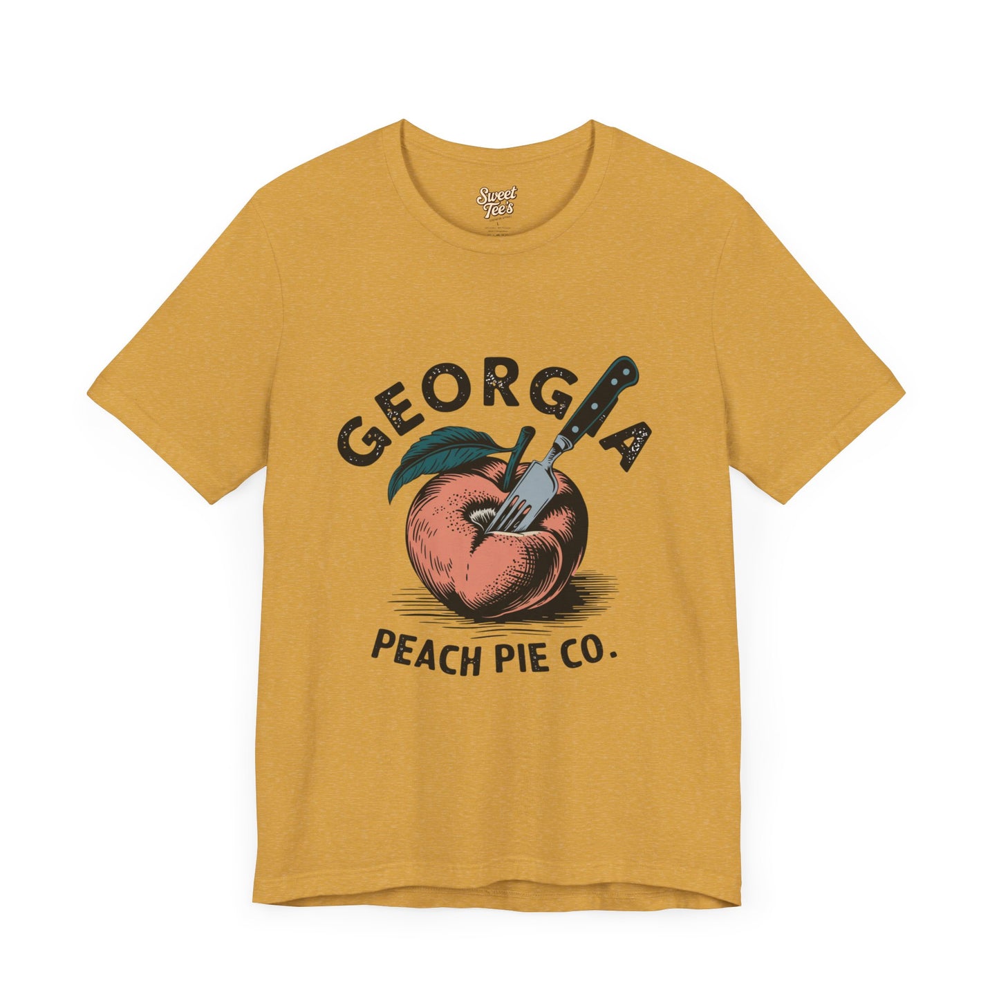 Georgia Peach Pie Co. Unisex Tee | Vintage Fruit Graphic T-Shirt | Summer Casual Wear