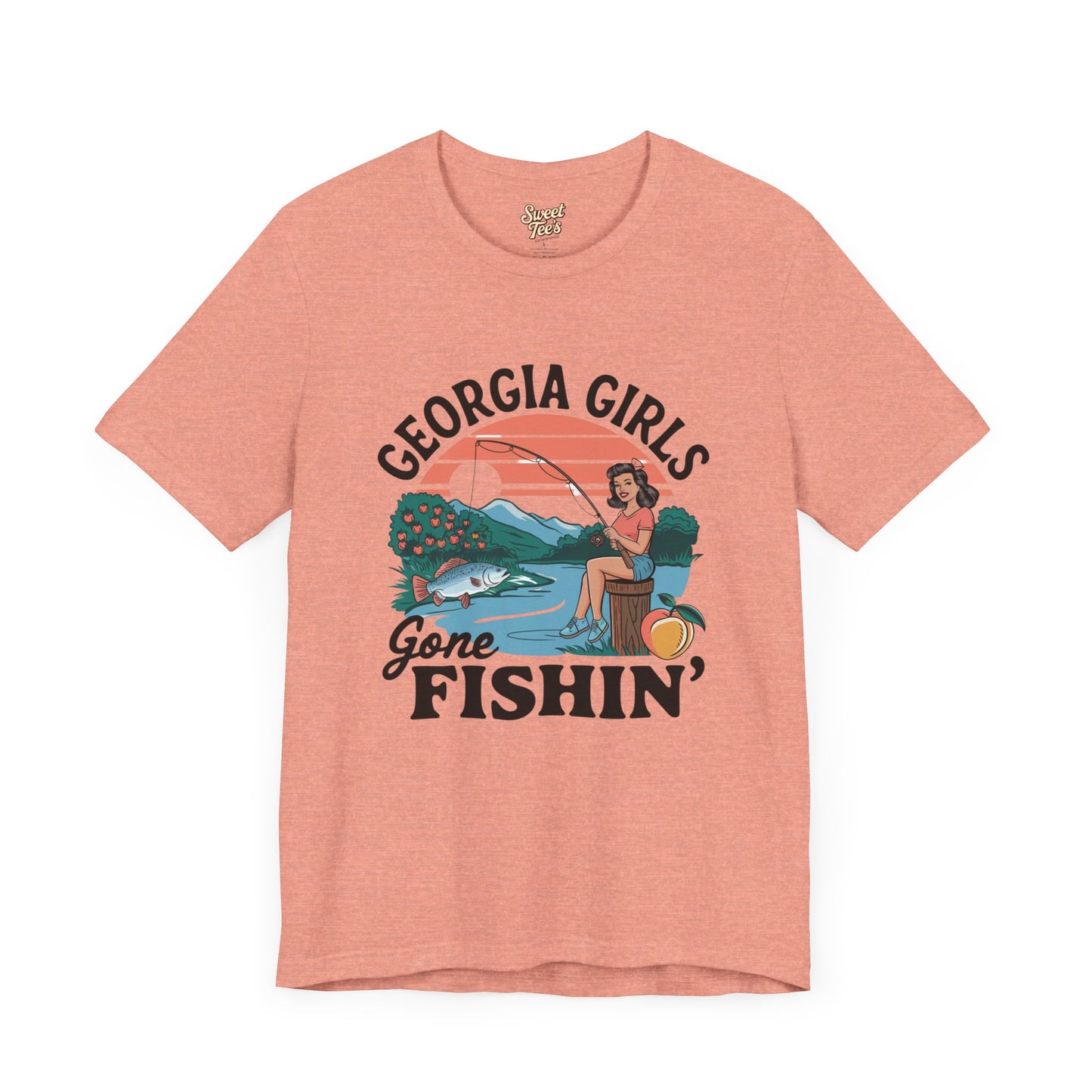 Georgia Girls Gone Fishin' Unisex Tee - Fun Summer Fishing Shirt