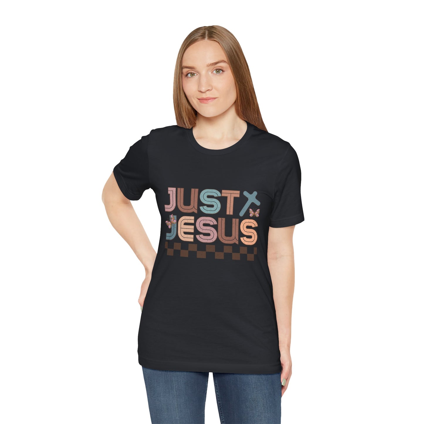 Just Jesus Unisex Jersey Tee - Faith-Based Casual Wear
